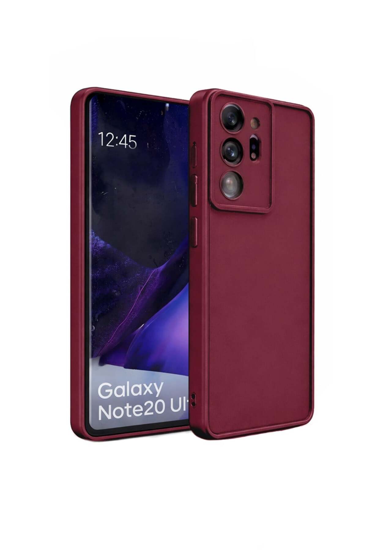 Samsung Galaxy Note 20 Ultra Compatible Camera Protruding Matte Silicone Phone Case