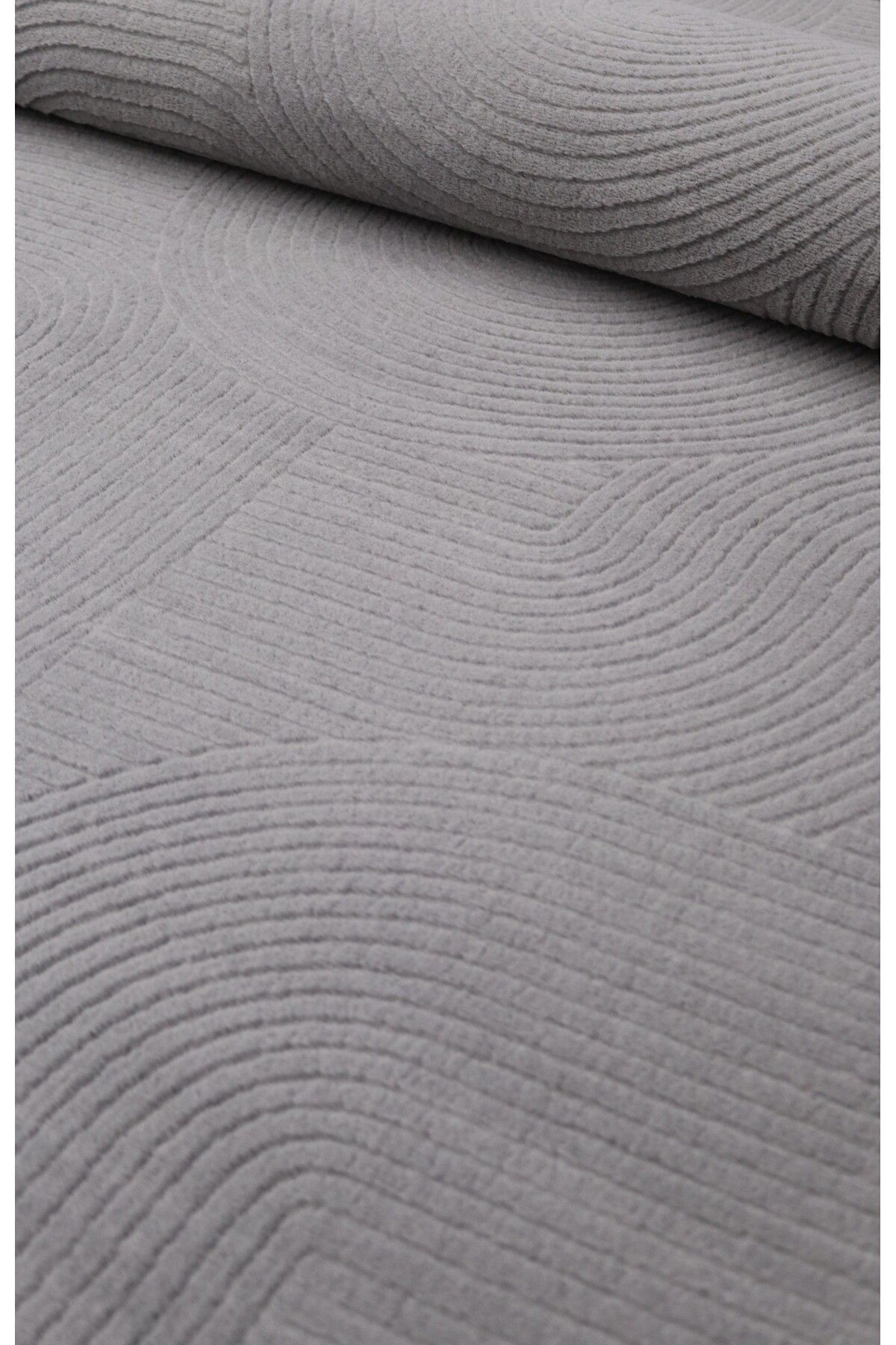 Merino JOY Non-Slip Based Cut Embossed Living Room Corridor Kitchenware Gray