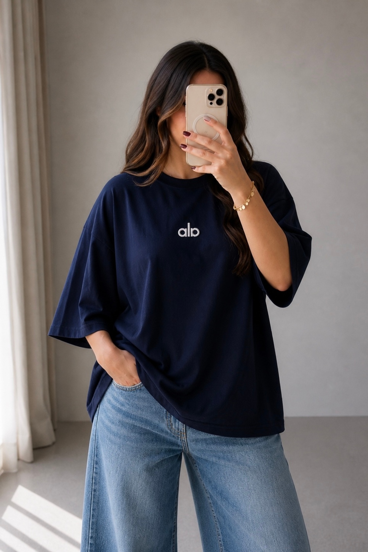 ZAVIXO Women's Printed Oversize T-Shirt 100% Cotton | Comfortable Fit Short S...