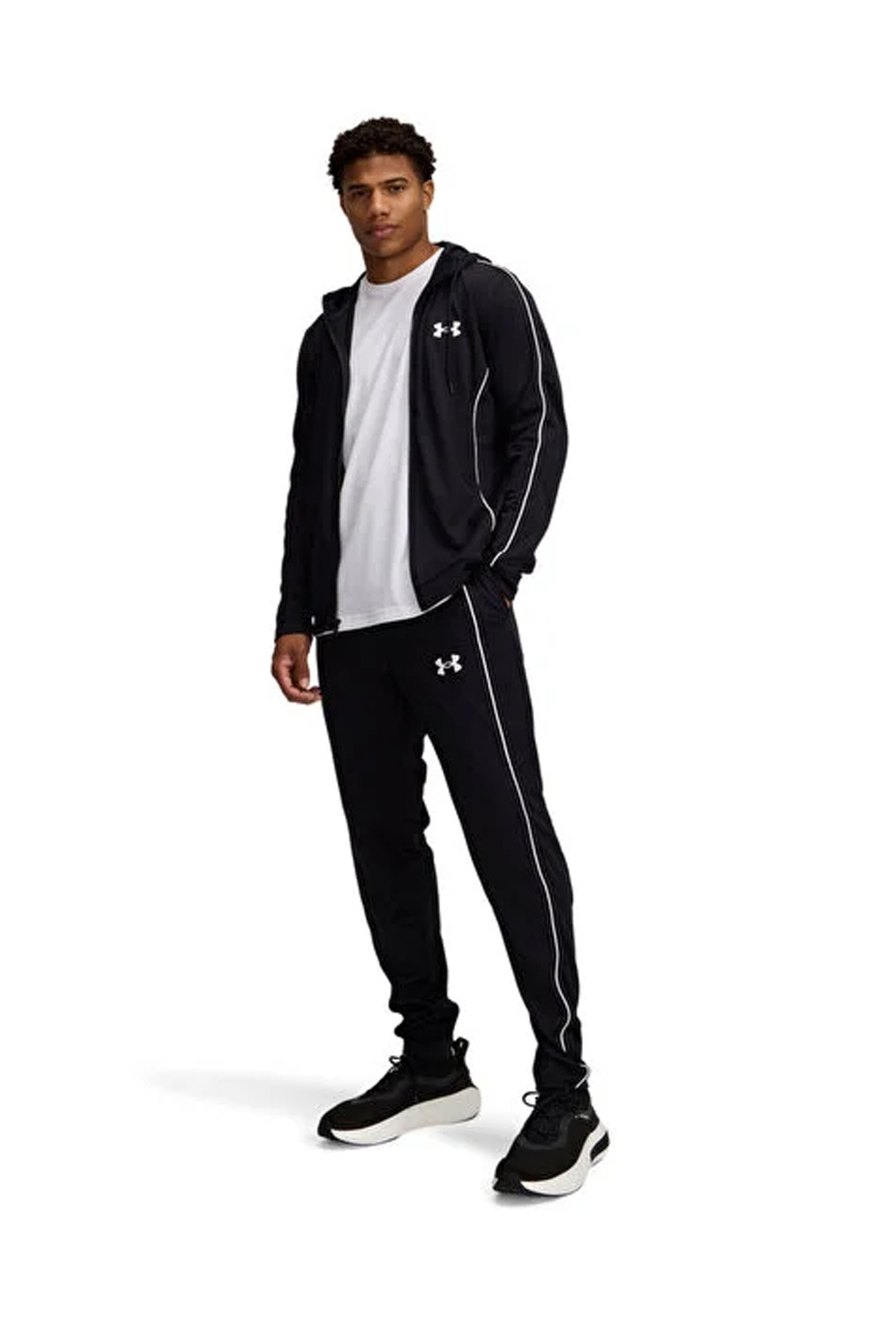 Under Armour 1390152-001-UA EMEA Tracksuit Novel Siyah Erkek Normal Eşofman Takımı — رنگارنگ