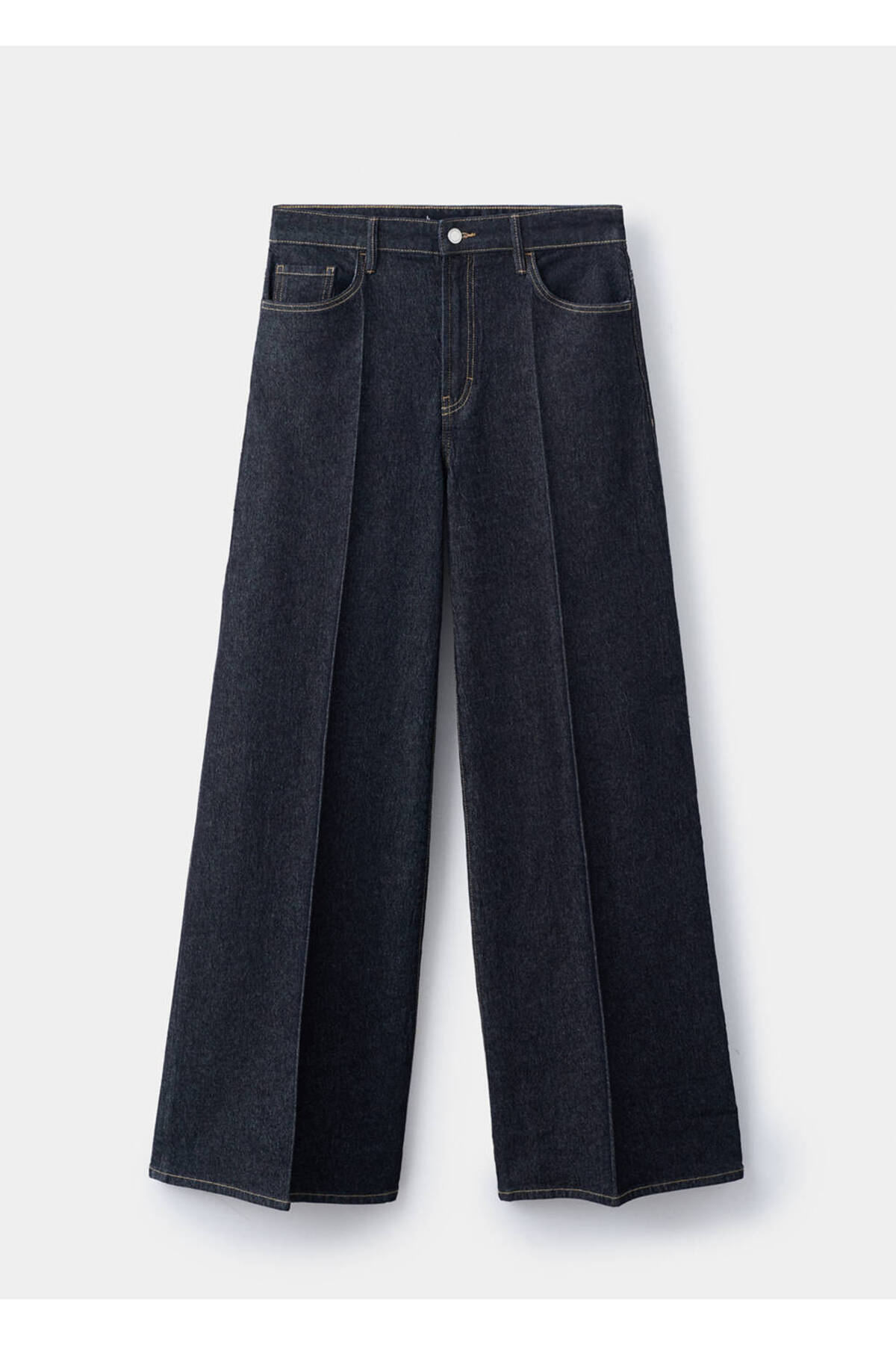 MANGO  Yüksek belli Wideleg jean - Görsel 3