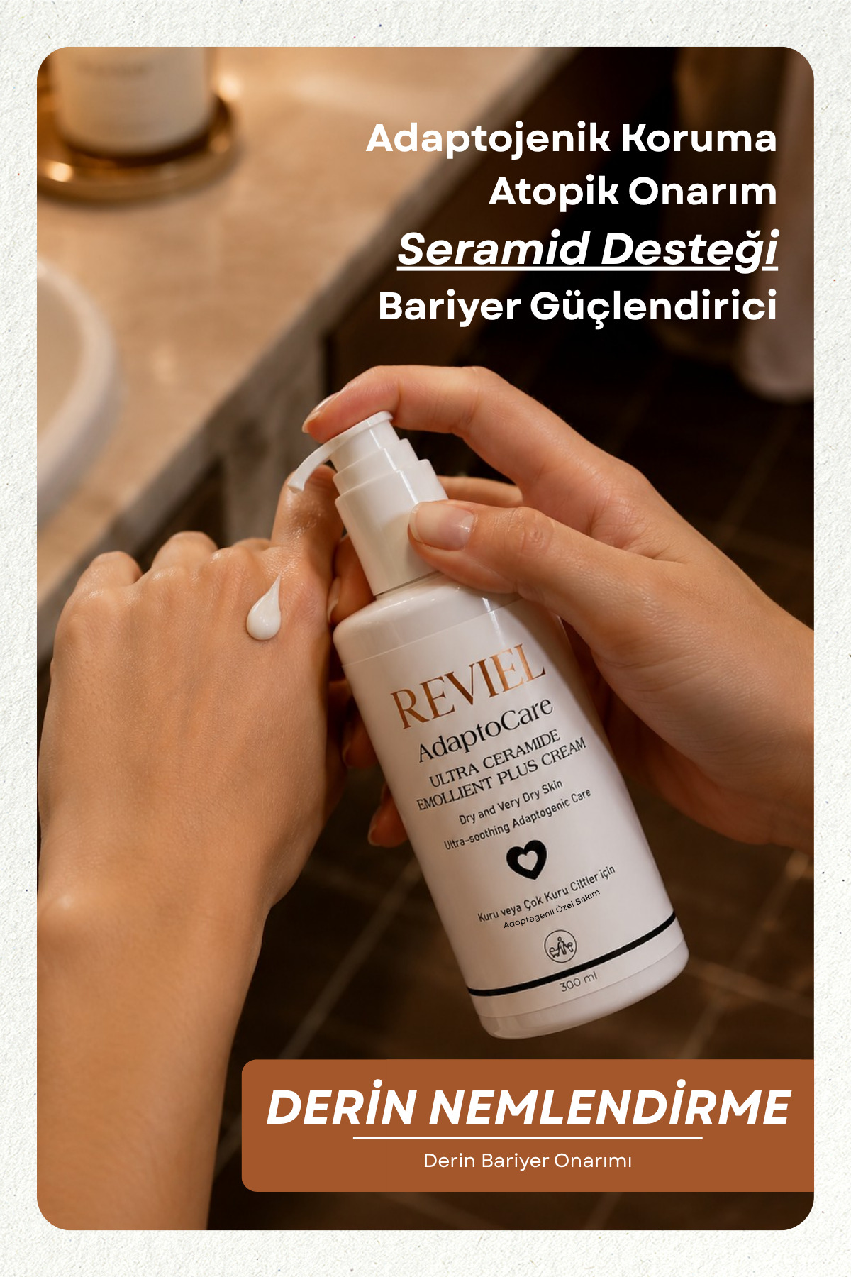 AdaptoCare Ultra Ceramide Emollient Plus Cream 300 Ml — 8685043944300 — تصویر 6 از 7