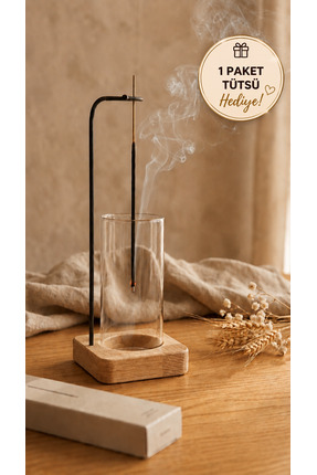 woodique El Yapımı Dekoratif Ahşap Tütsülük ve Meditasyon Aksesuarı |1 Paket ...