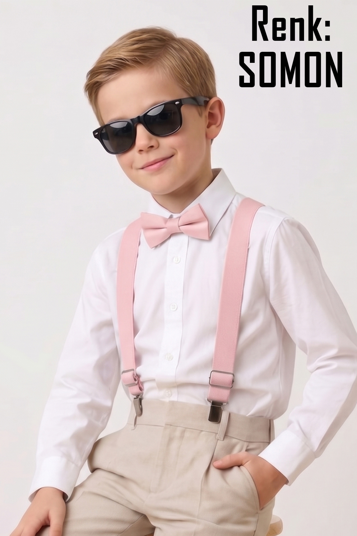 BOY'S SUSPENDERS and BOW TIE 1-12 YEARS OLD COMPATIBLE