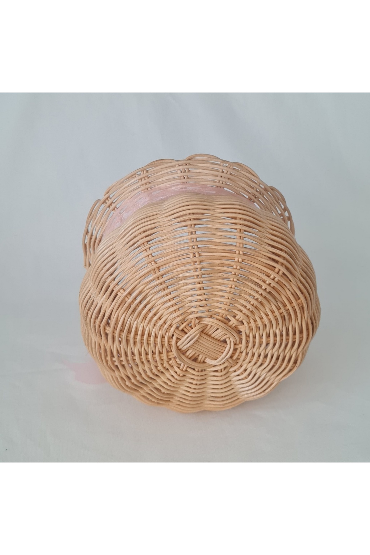 Bohem Çok Amaçlı Dekoratif Bambu Rattan Örgü 16x11 Sepet