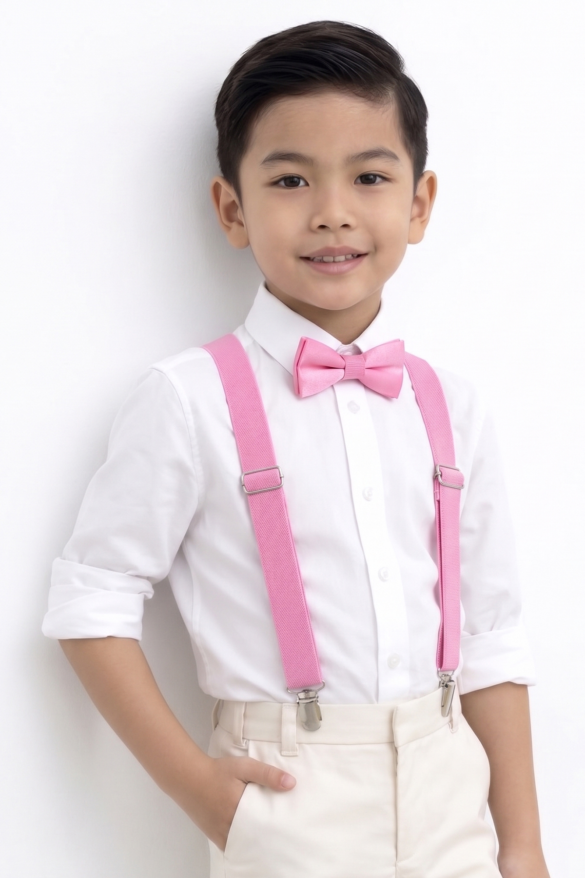 BOY'S SUSPENDERS and BOW TIE 1-12 YEARS OLD COMPATIBLE