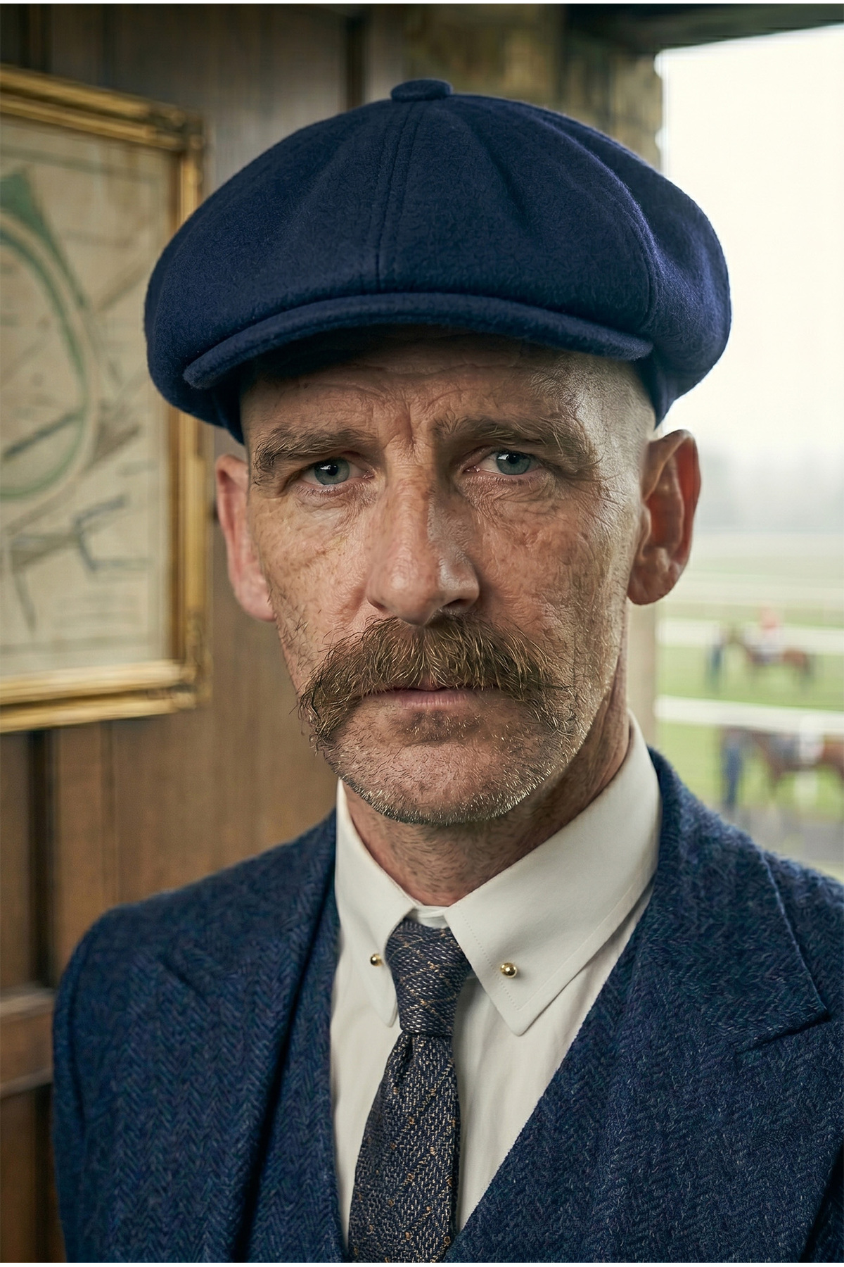 Peaky Blinders Hat Newsboy Trend 8-Piece Cap Felt Navy cp224p