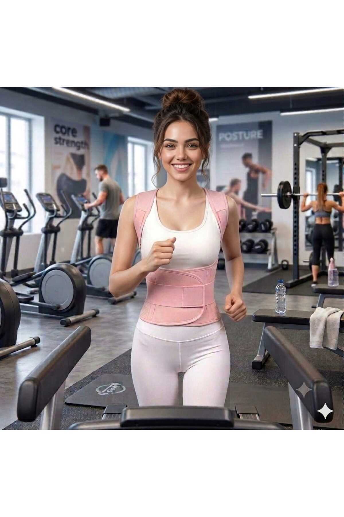 Akselife Yeni Nesil Pembe Kadın Dik Duruş Korsesi Omuz Bel Sırt Korsesi Kambur Önleyici Korse görsel 7