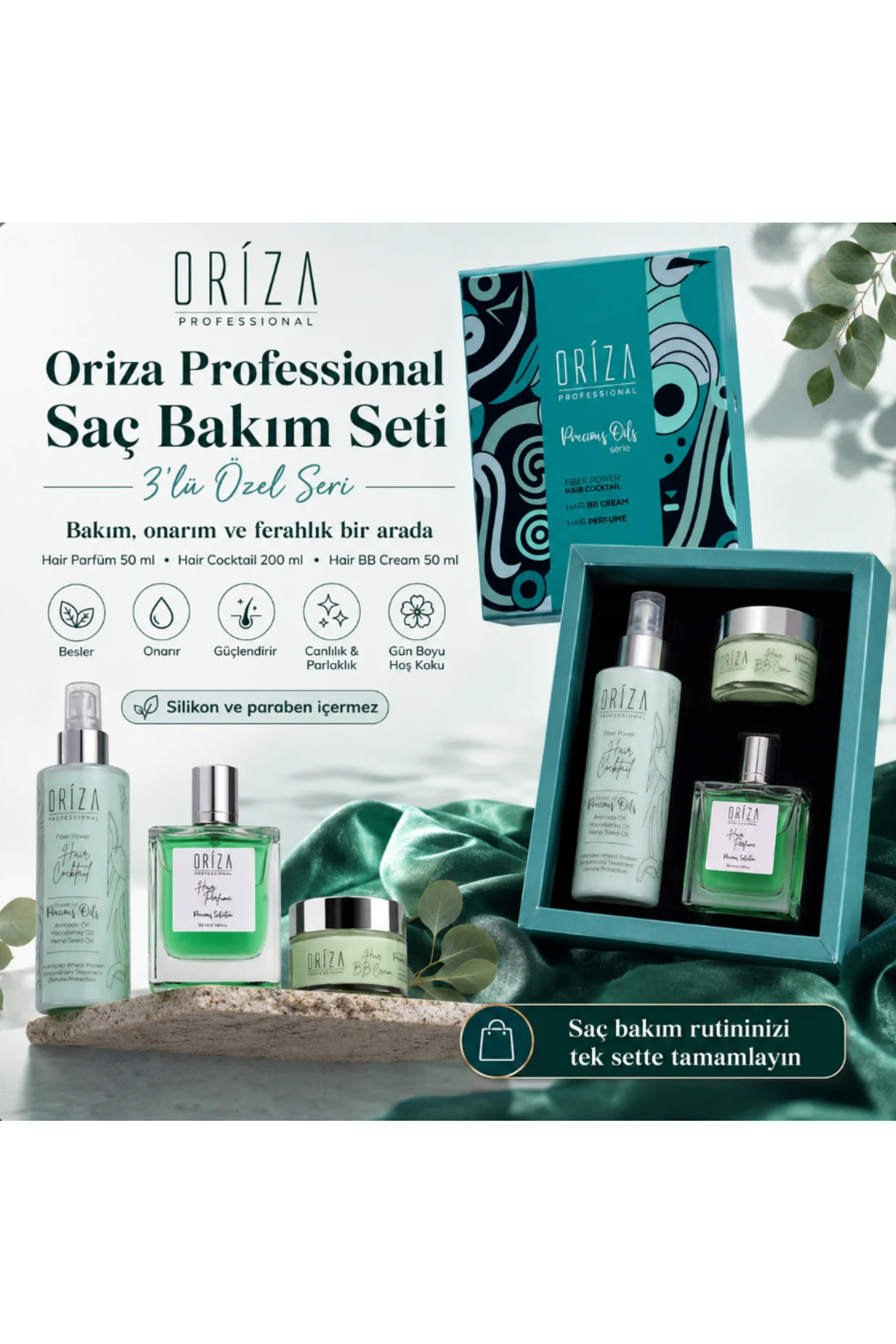 oriza Professional Saç Bakım Seti – 3'lü Özel Seri - Fiyatı, Yorumları
