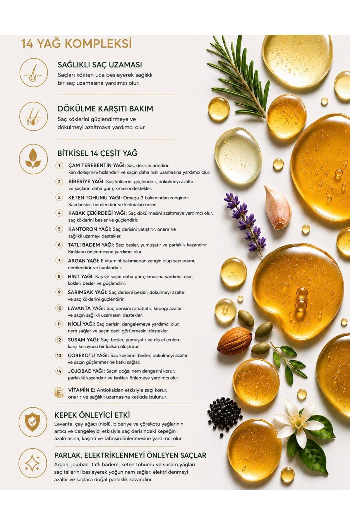 14mix oil saç bakım yağı Dökülme karşıtı& Sağlıklı uzama destekli — nuc-mo — تصویر 2 از 5