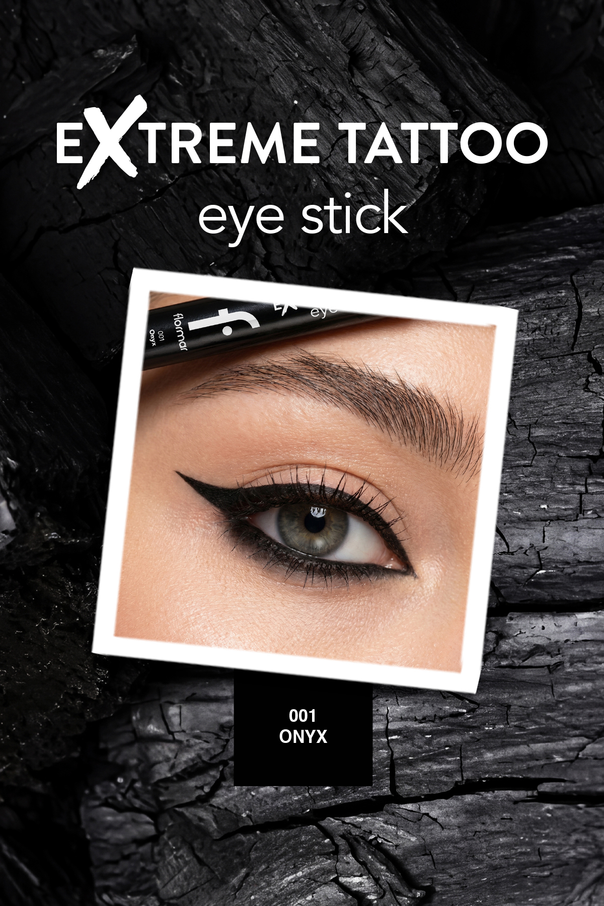 Extreme Tattoo Mat Asansörlü Kalemtıraşlı Jel Göz Kalemi & Far Stick - 001 Onyx — مشکی 10049 — تصویر 7 از 9