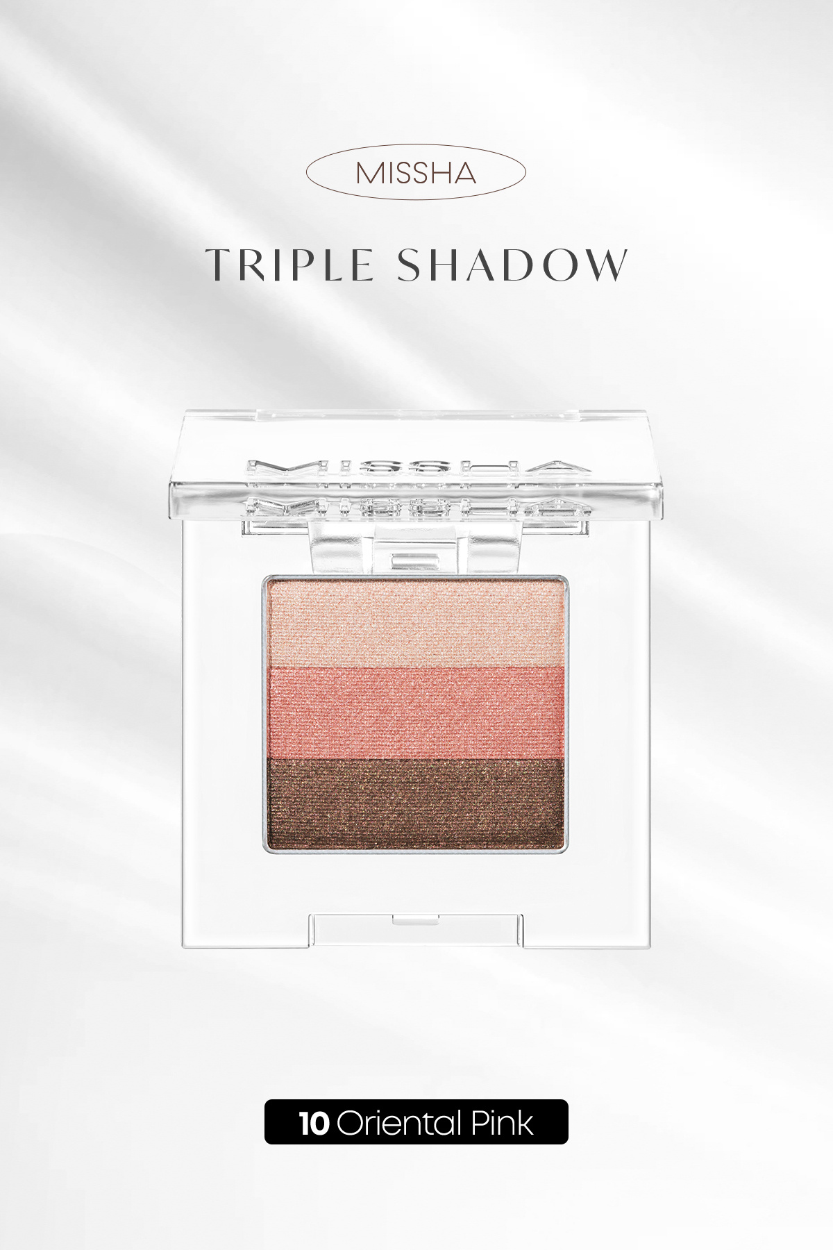 Missha Yumuşak Dokulu, Dökülme Yapmayan 3 Renkli Göz Farı Triple Shadow (10 Oriental Pink) — صورتی 111597