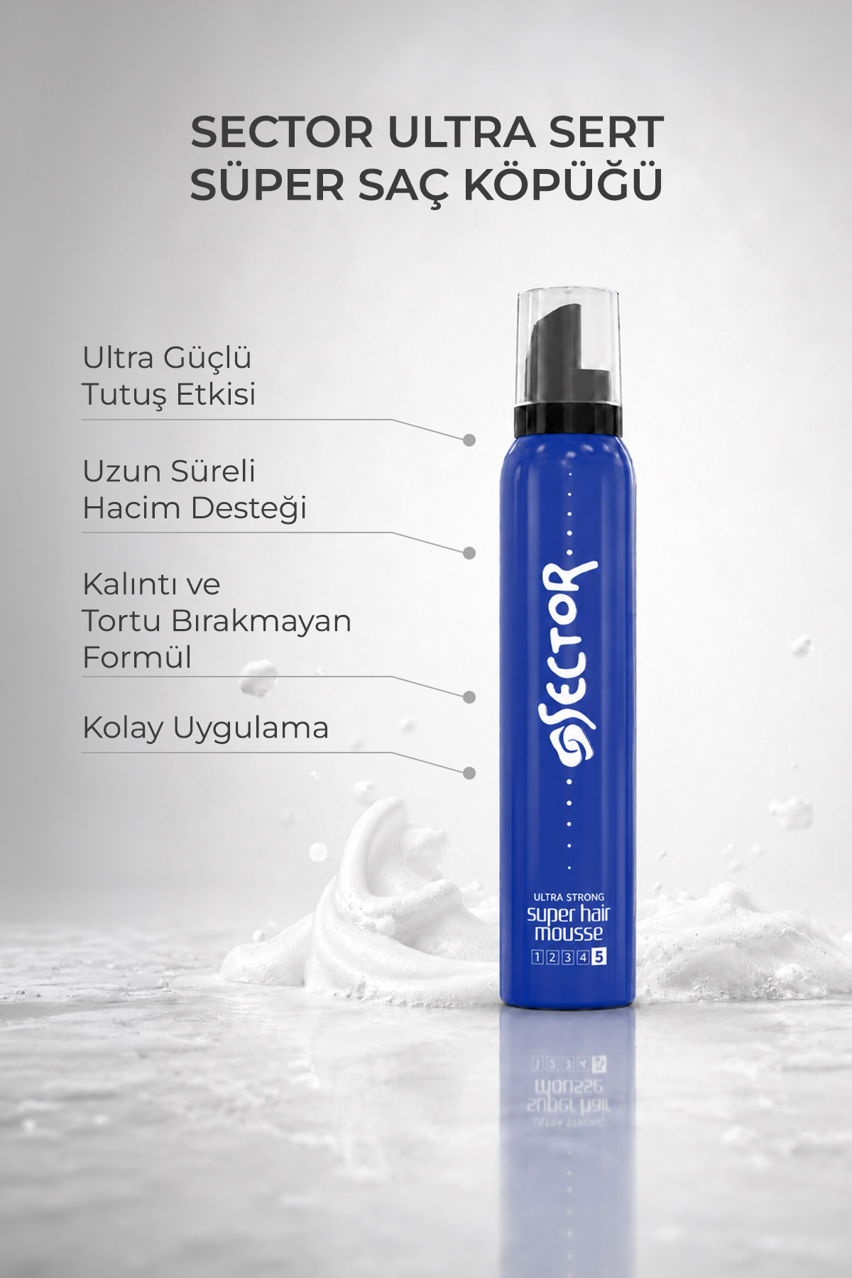 Ultra Sert Saç Köpüğü 200 ml — SB.SS.0001.23674 — تصویر 2 از 5
