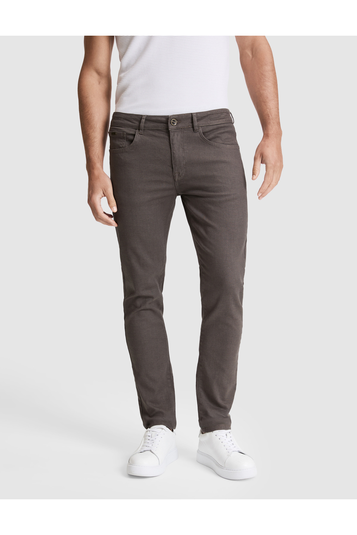 Pierre Cardin Kahverengi Slim Fit Jean Pantolon 50317311-VR197 görsel 2