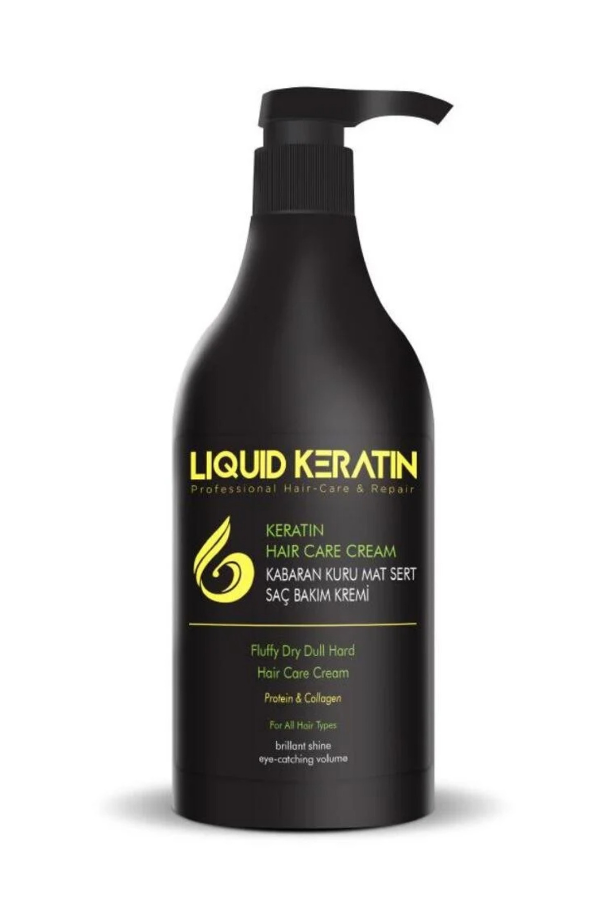 Liquid Keratin Kabaran Kuru Saçlar İçin Keratin Bakım Kremi 500 ml Elektriklenen Kuru Saç Bakımı — KBRN-500ML