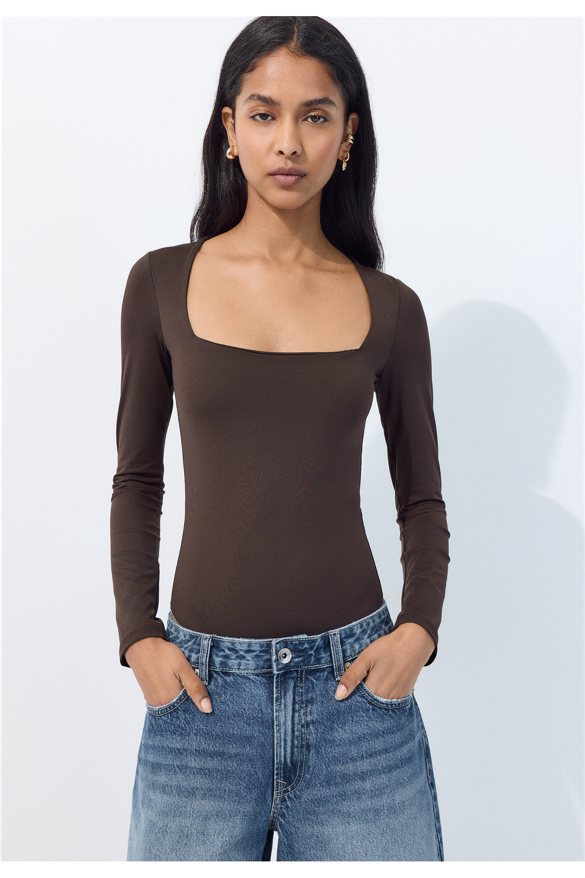 Kare yaka poliamid body