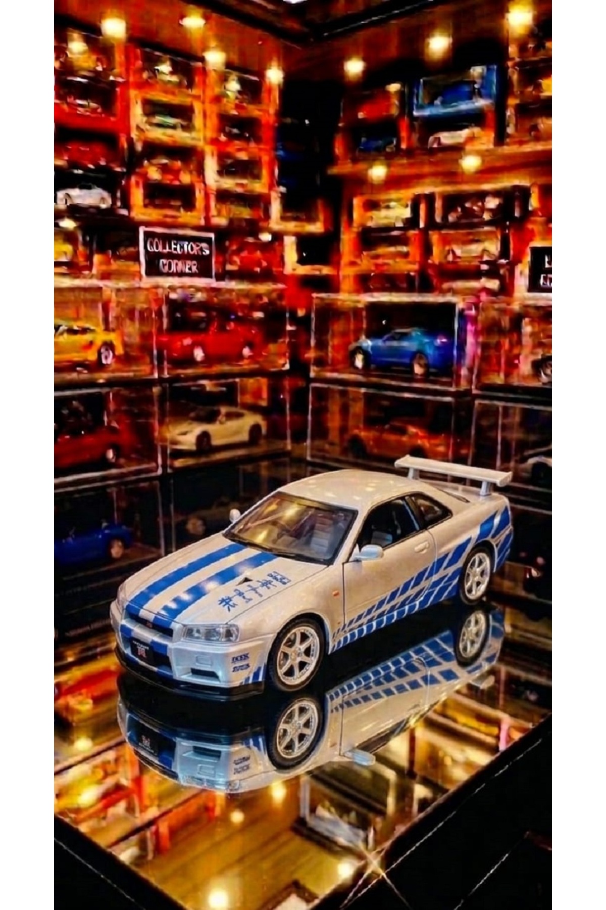 OYUNCAKSAHİLİ Nissan Skyline Gtr R34 RS Diecast 1.24 Metal Brain