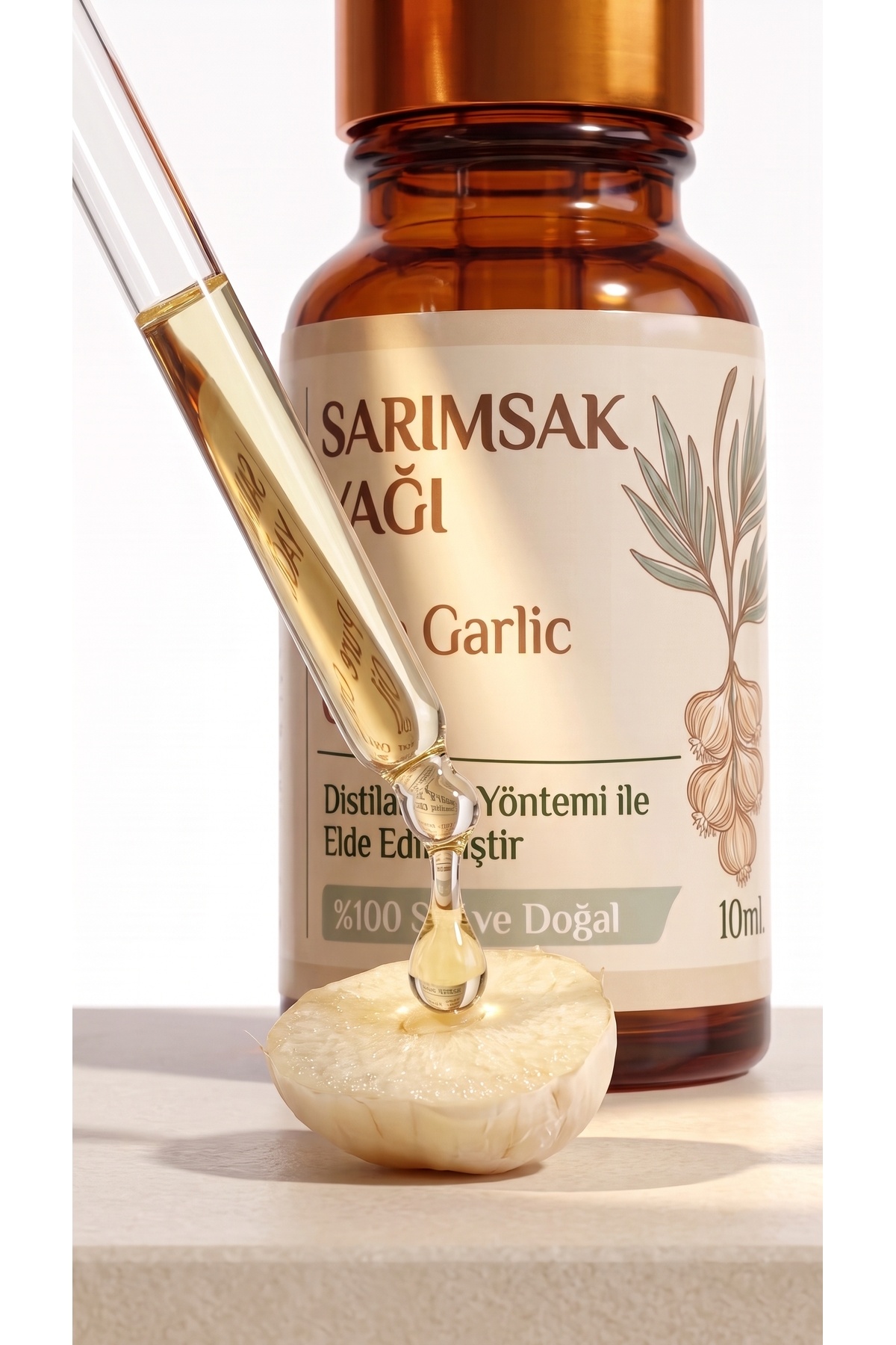 Sarımsak Uçucu Yağı 10 Ml / %100 Saf Ve Doğal / Garlic Oil — A1-Sarımska-yag-10 — تصویر 3 از 8