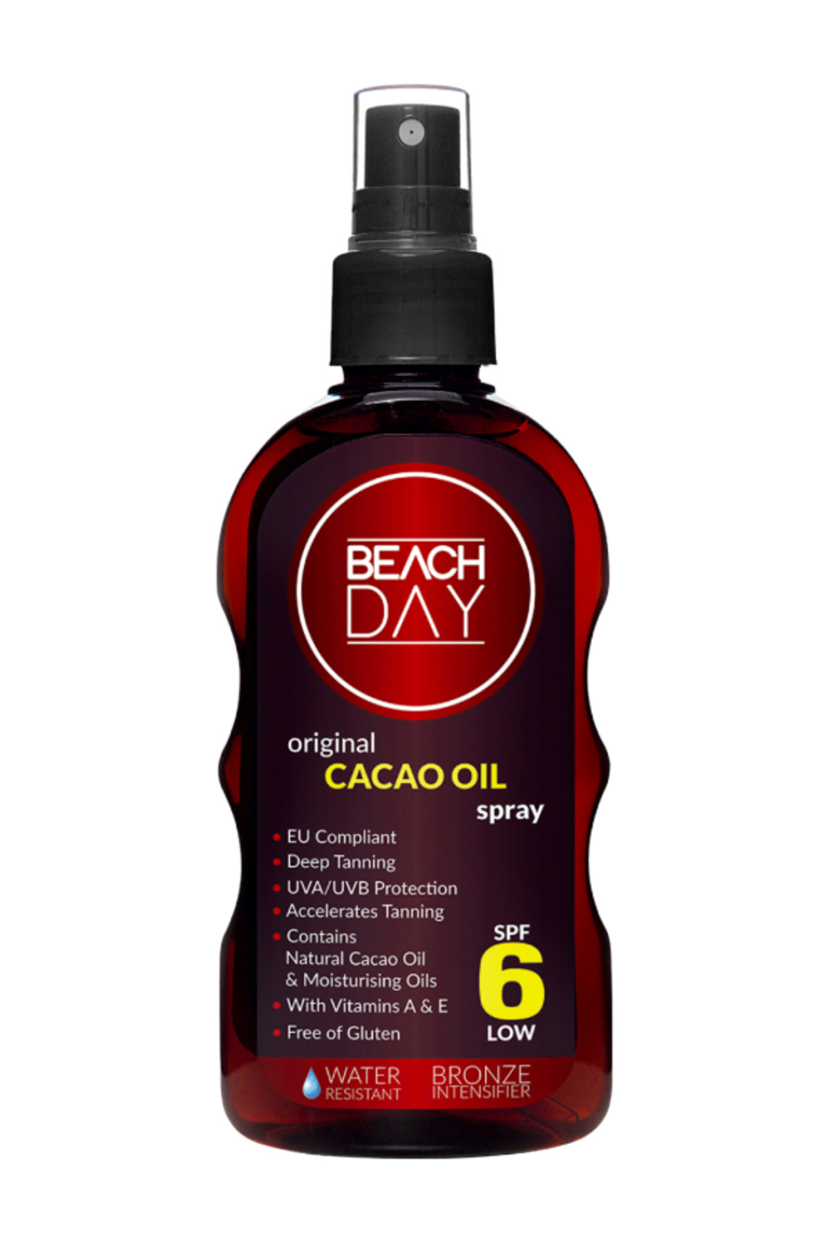 اسپری روغن ضد آفتاب برنزه کننده کره کاکائو با SPF 6، 150 میلی لیتر، 8699375047882 — BD03