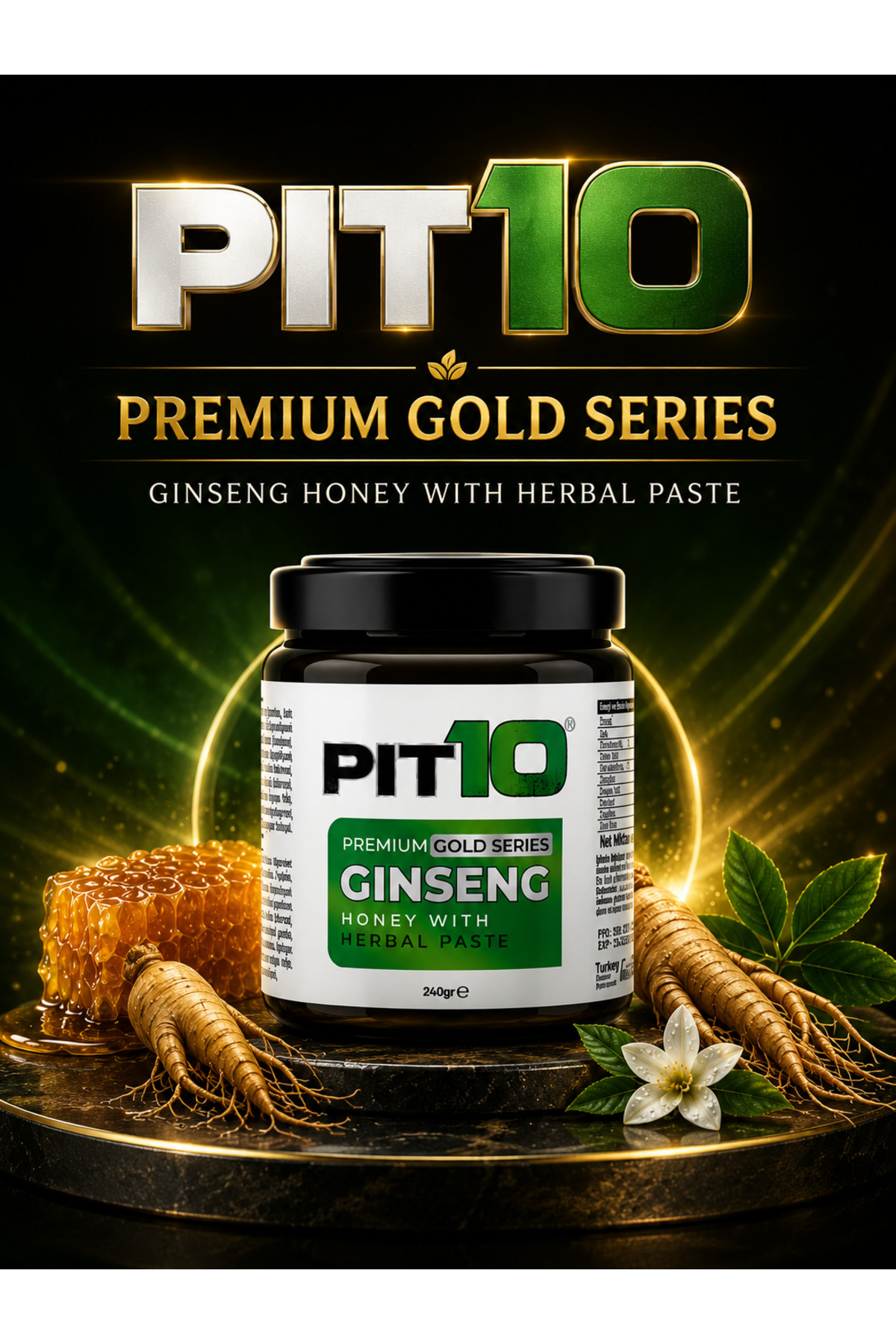 Ginseng, Panax, Tribulus Terrestris, Kuvvet Bitkisel Karışımlı Macunu Mesir Macun 240 gr — MUP — تصویر 8 از 8