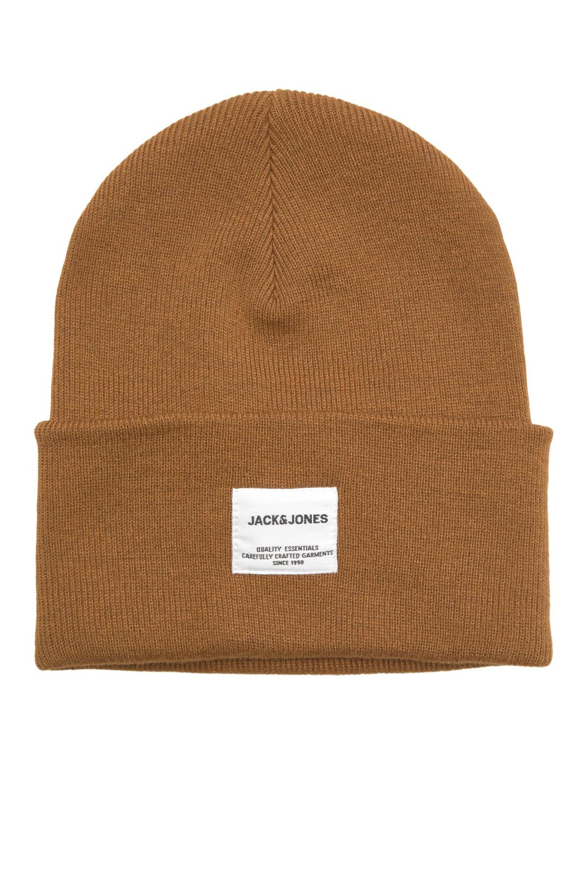 کلاه بافتنی مردانه Jaclong مدل Noos، مدل قهوه‌ای - کد 12150627 جک اند جونز برت/کلاه بافتنی Jack & Jones