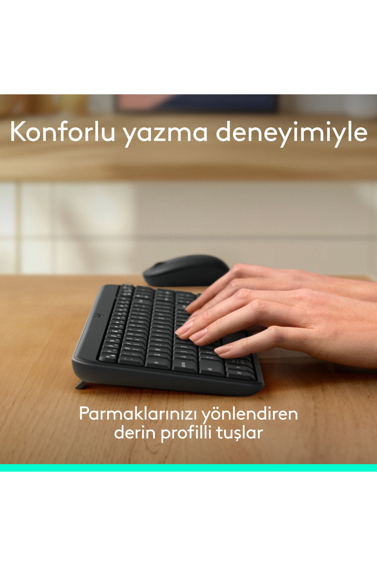 کیبورد بلوتوث بی‌سیم تمام‌ابعاد کمپکت ترک Q، مشکی