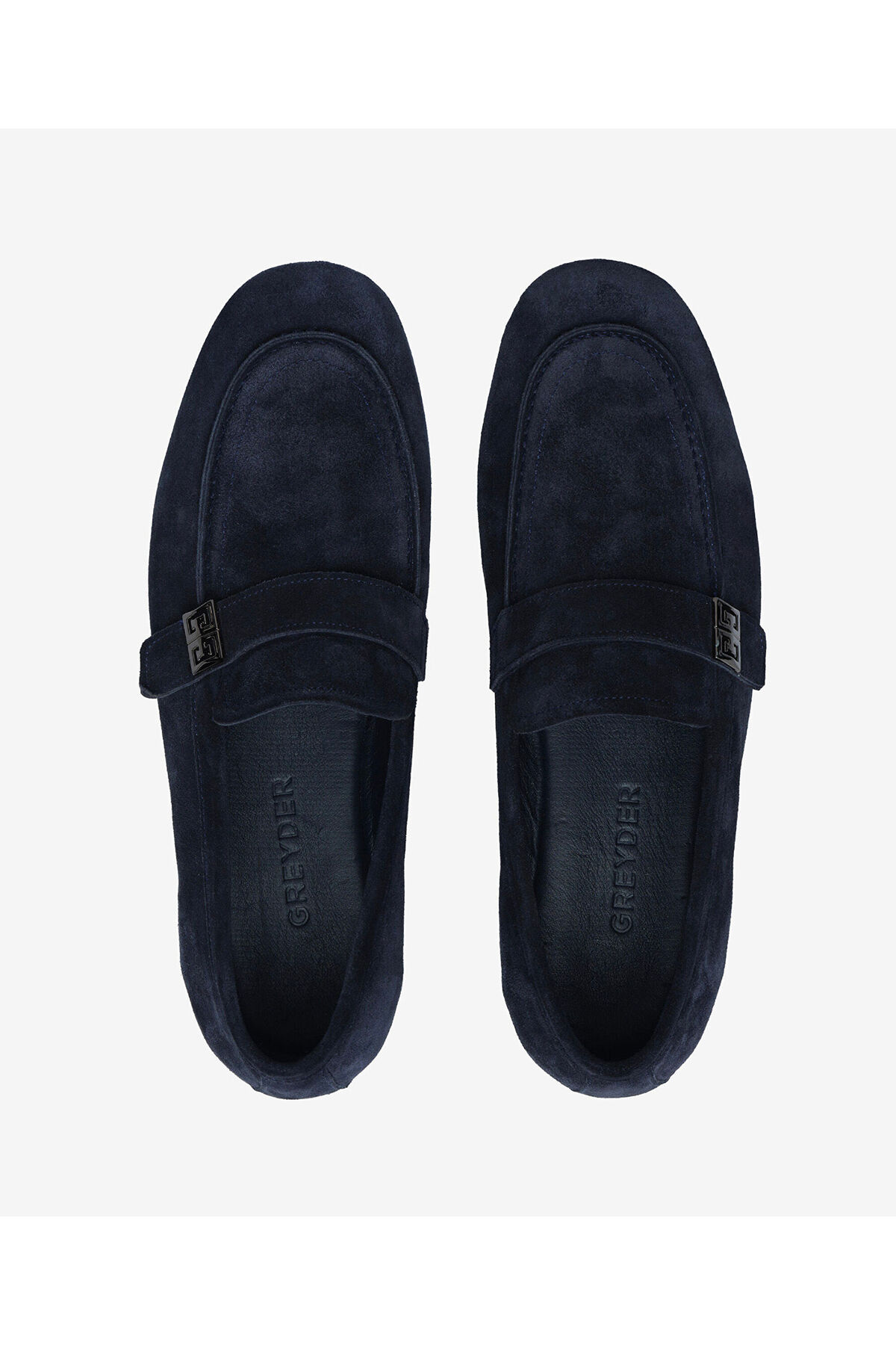 Greyder Erkek Lacivert Hakiki Deri Loafer Ayakkabı 6Y1UA64756 görsel 5