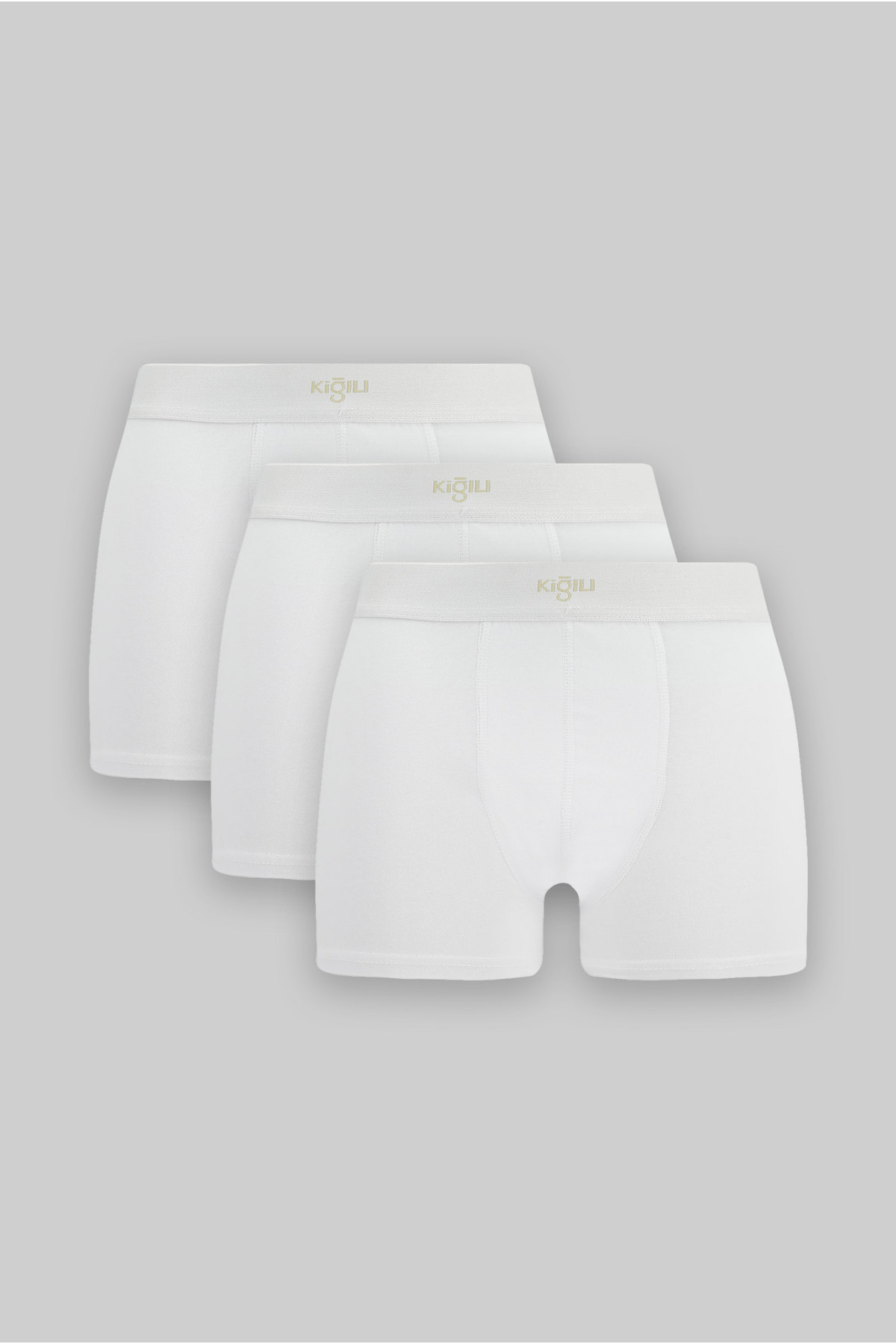 Kiğılı Premium 3'lü Pamuklu Likralı Rahat Esnek Boxer Seti (Damat Bohçası - Çeyiz Seti)