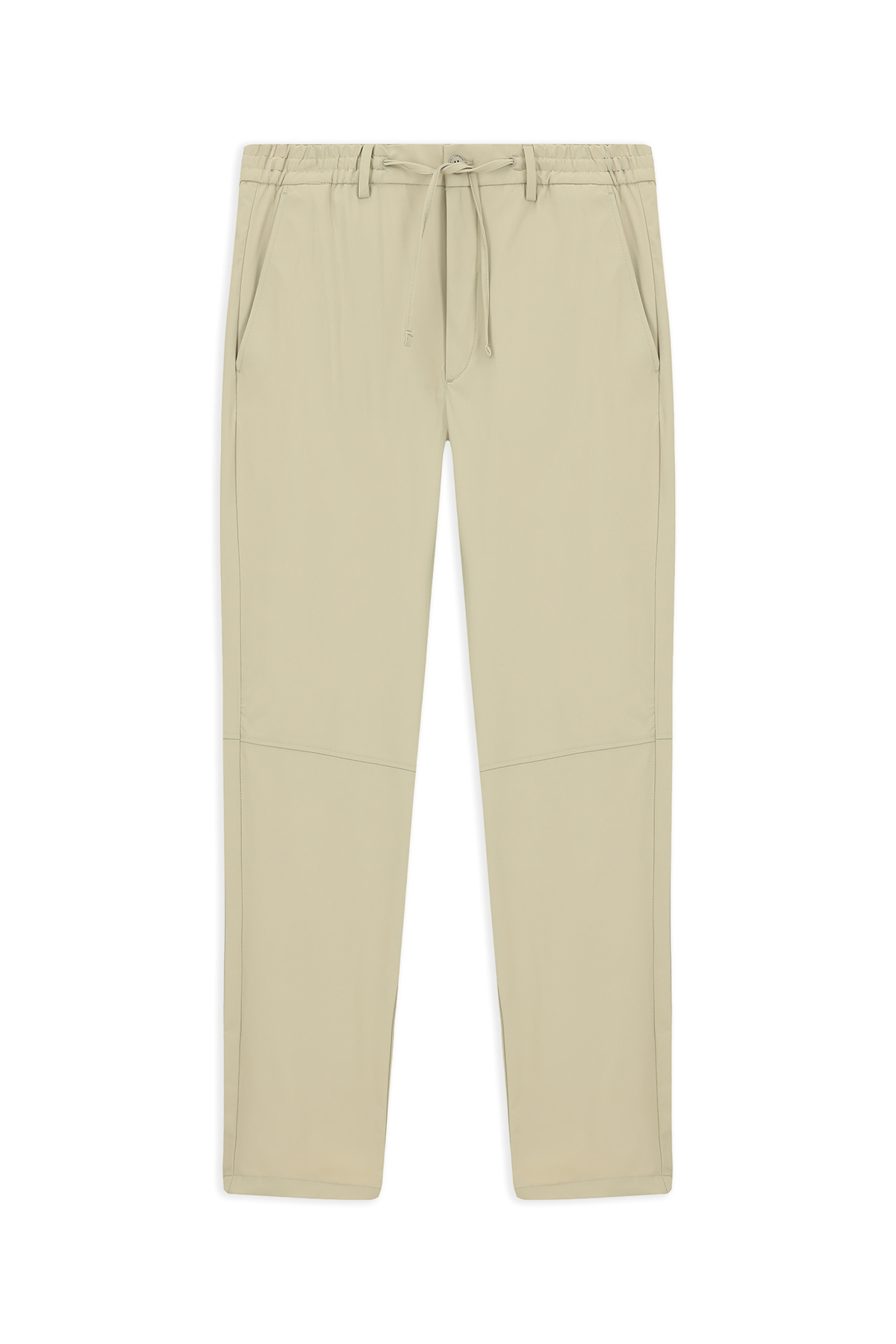 Techno-Line 7 Drop Super Slim Fit Eksra Dar Kesim Likralı Beli Lastikli İpli Klasik Kumaş Pantolon — بژ KSSZ3H79DZ003 — تصویر 2 از 7