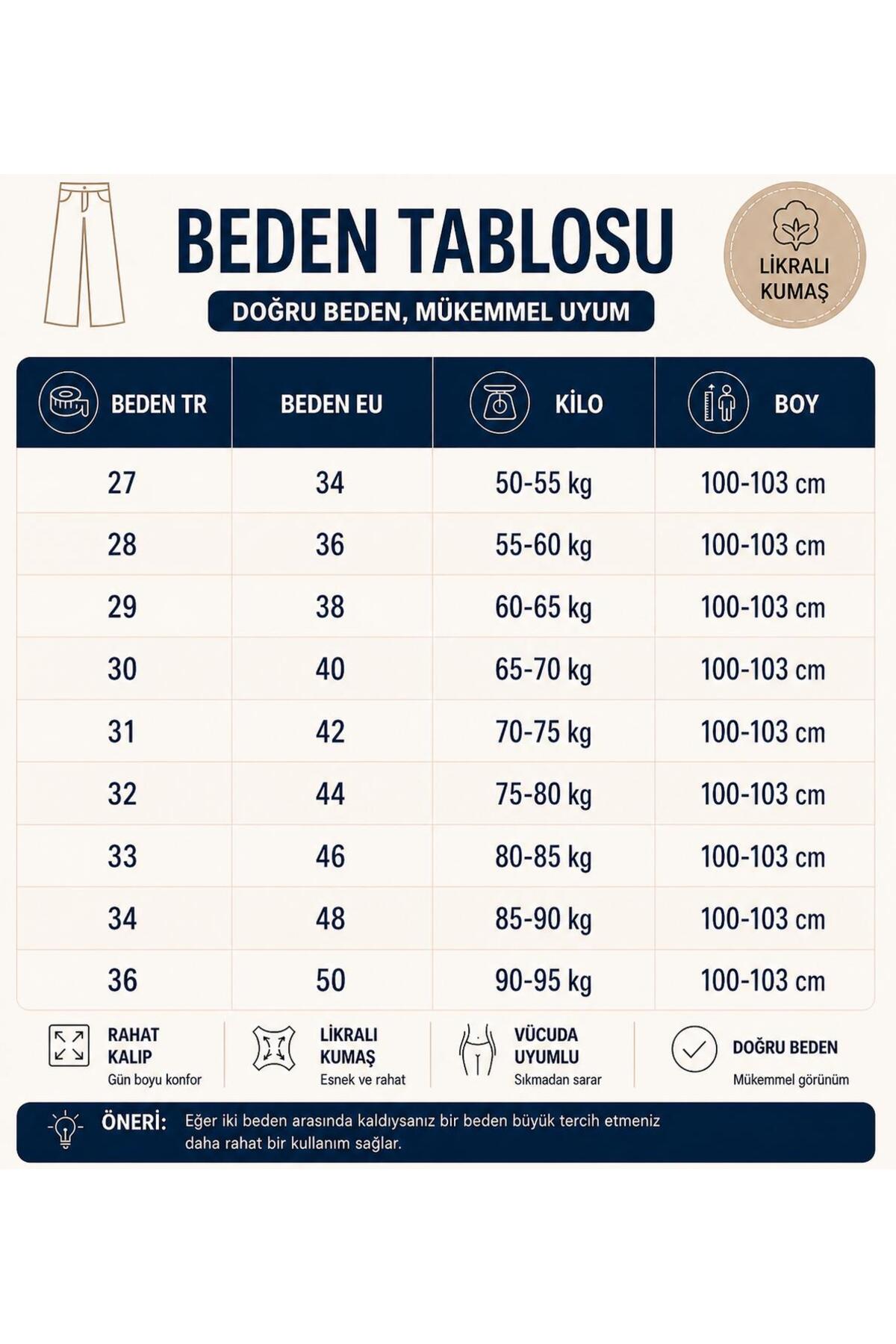 Rosita Kadın Yüksek Bel Full Likralı Kargo Cep Wide Leg Jean görsel 5