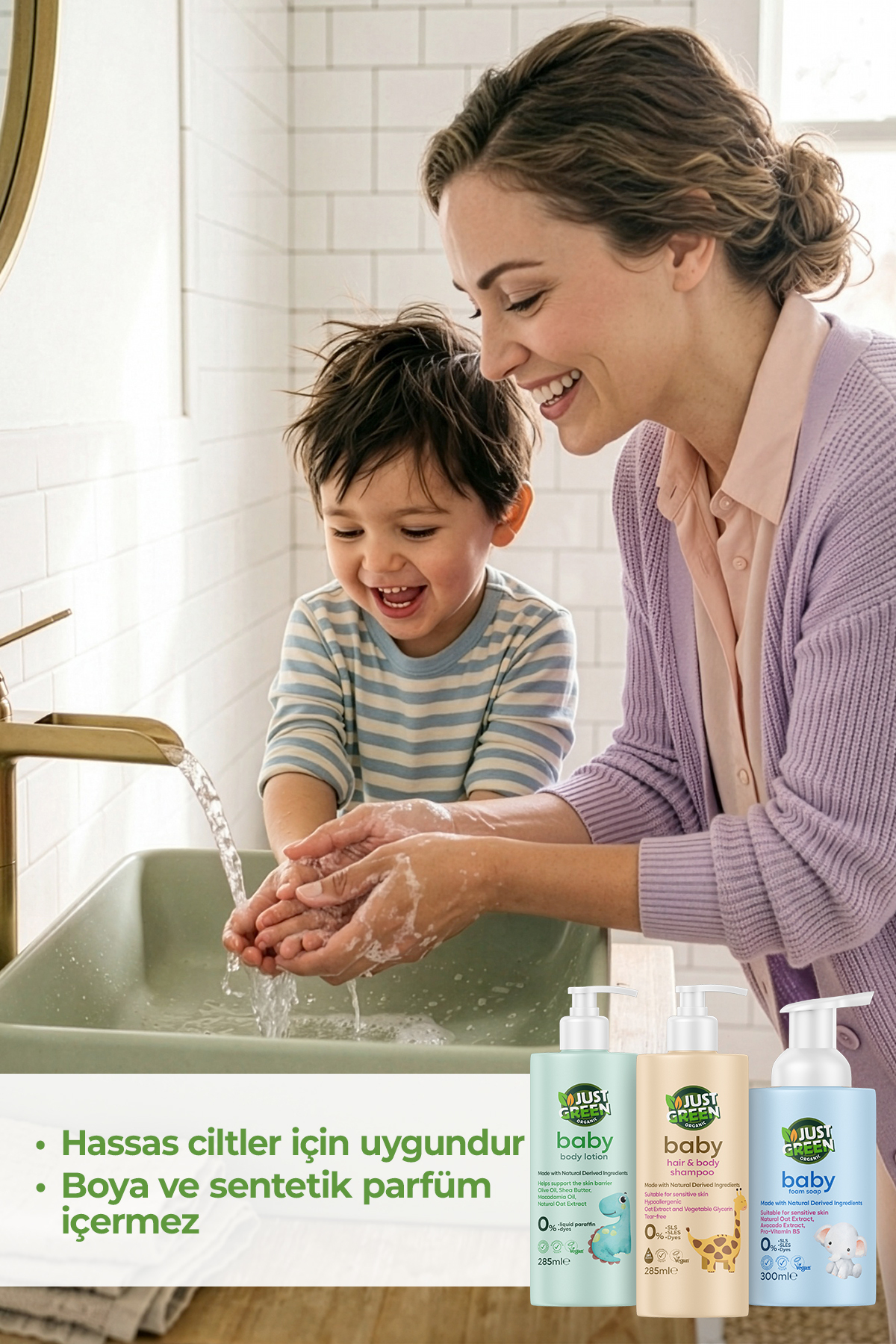Baby Köpük El Sabunu Bitkisel İçerikli Hassas Ciltler İçin 300 ml — 153.10.847.2536 — تصویر 5 از 5