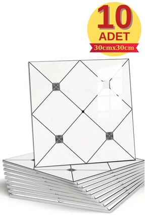 Renkli Duvarlar 10 Adet 30x30cm Elvaro Seramik Desen Köpük Yapışkanlı Mutfak ...