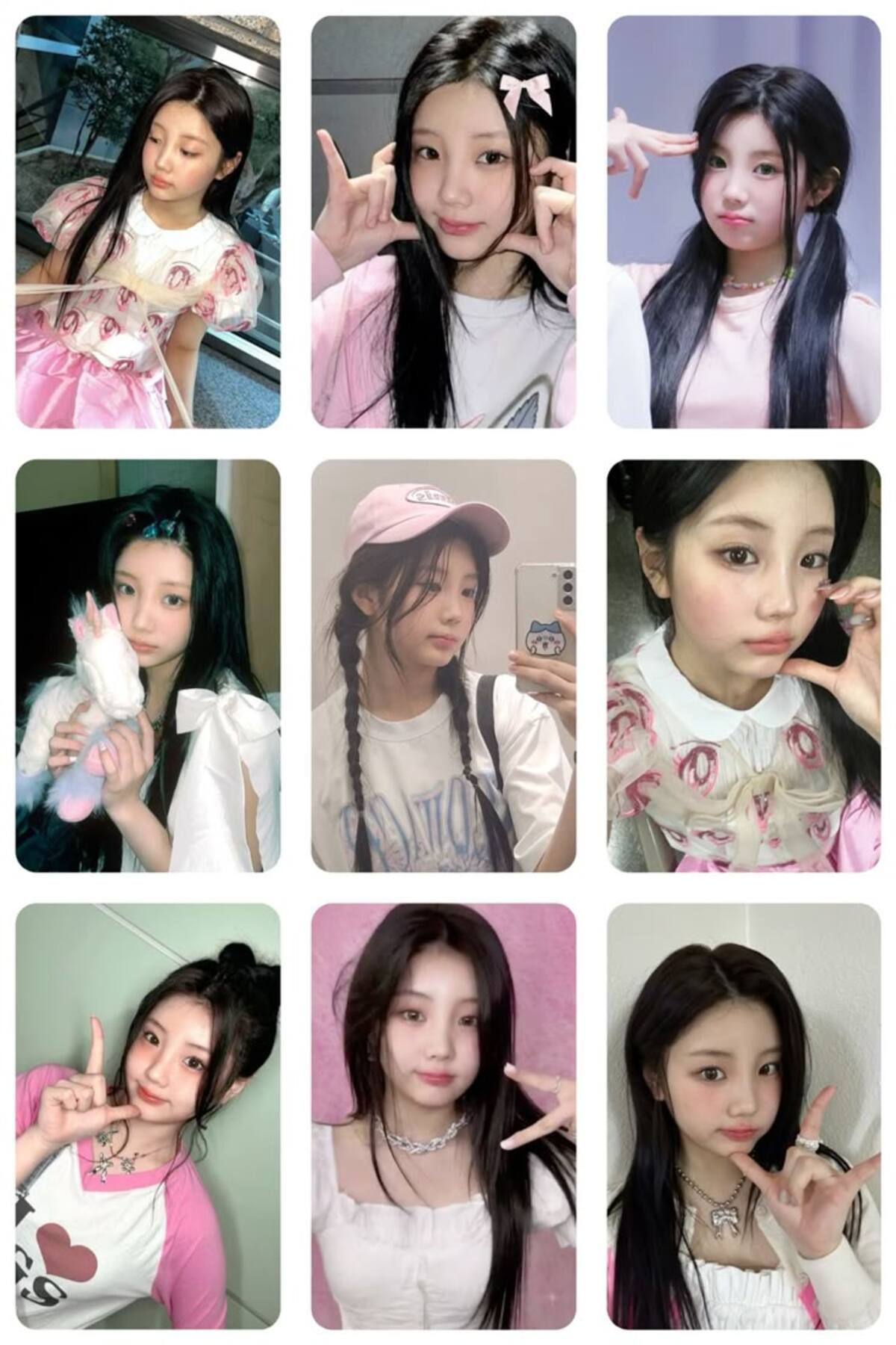sevimliflower wonhee ILLIT 1 ADET FOTOKART PVC KAPLI 9*6 CM 6 ADET