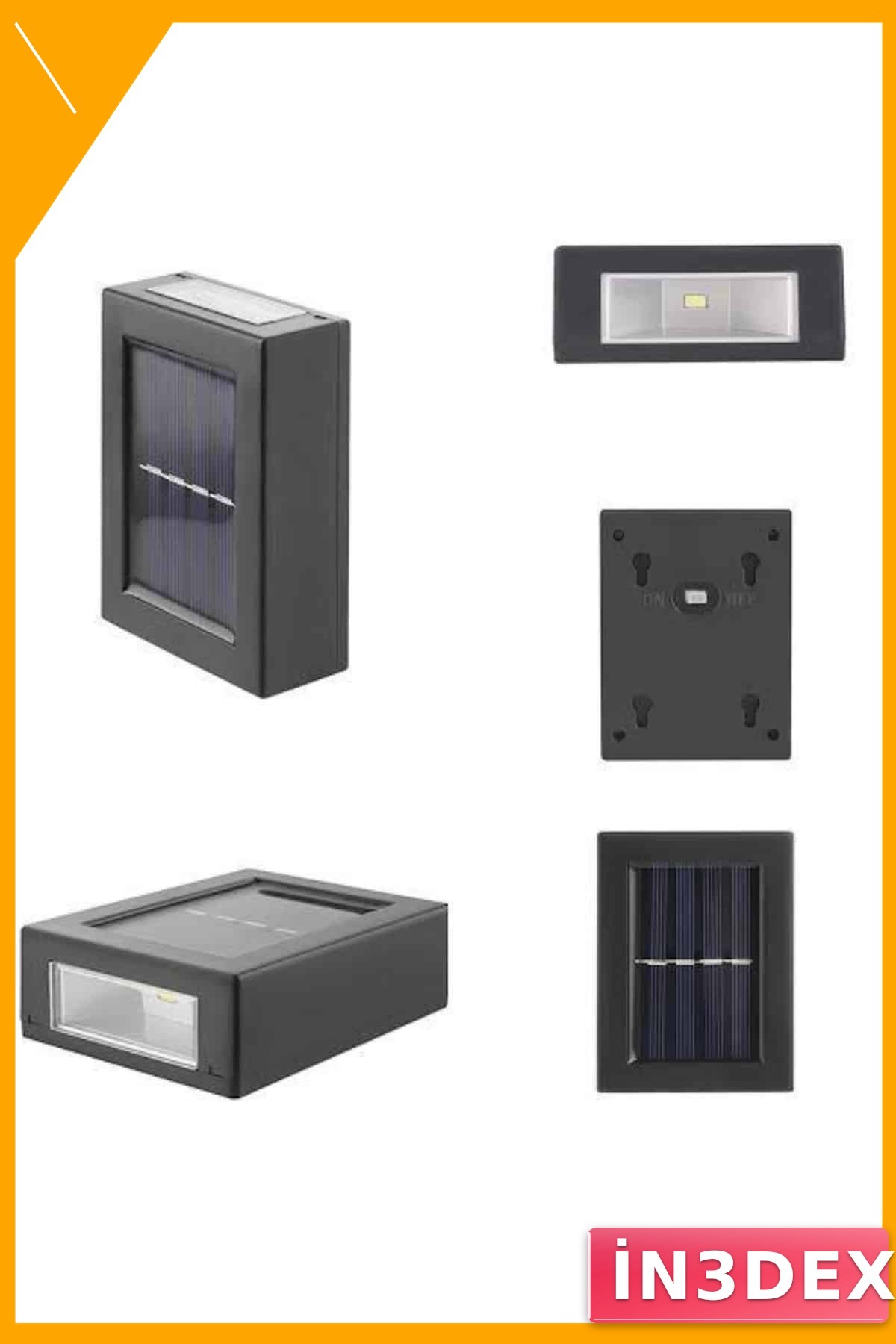 Solar Güneş Enerjili Led Bahçe Aydınlatma Lambası Su Geçirmez