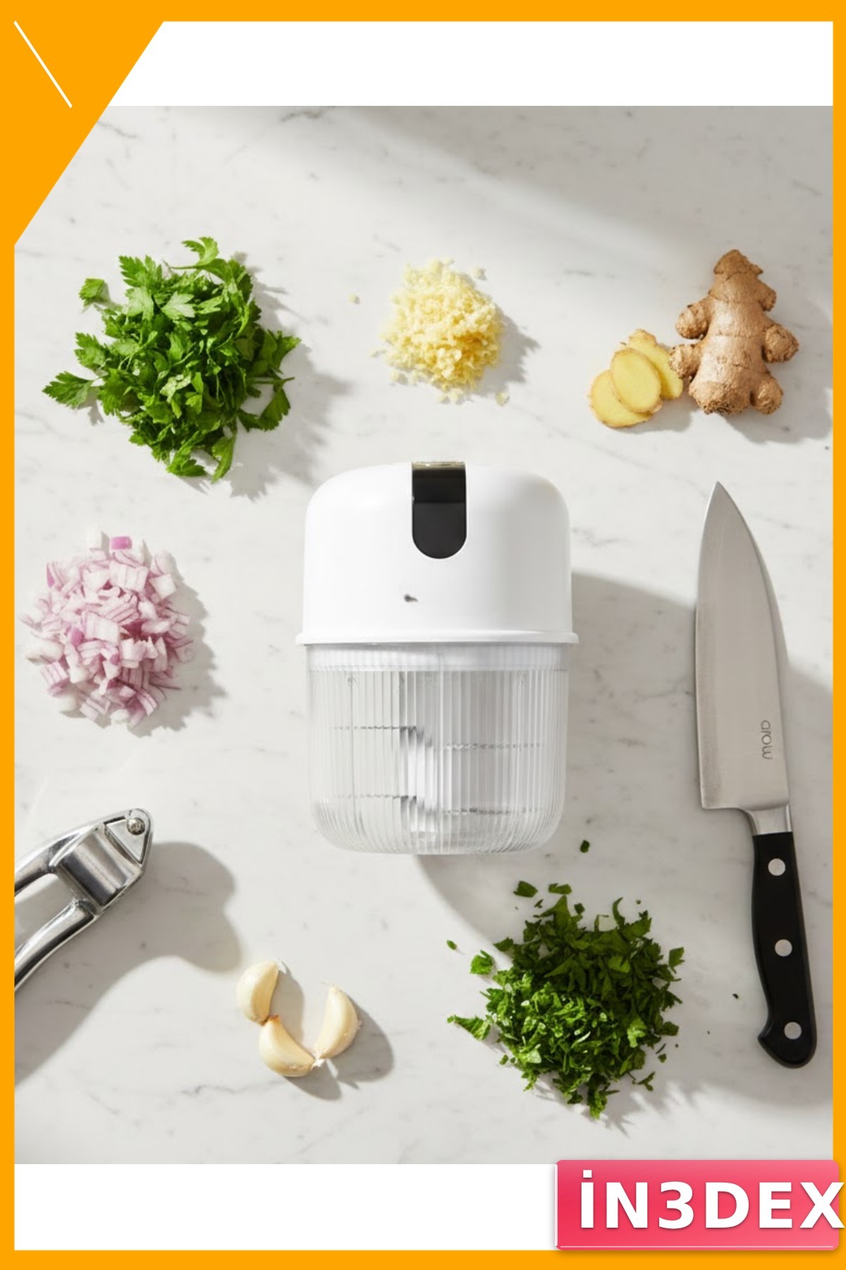 Mini Kablosuz Sarımsak Doğrayıcı 250ml Paslanmaz Bıçak