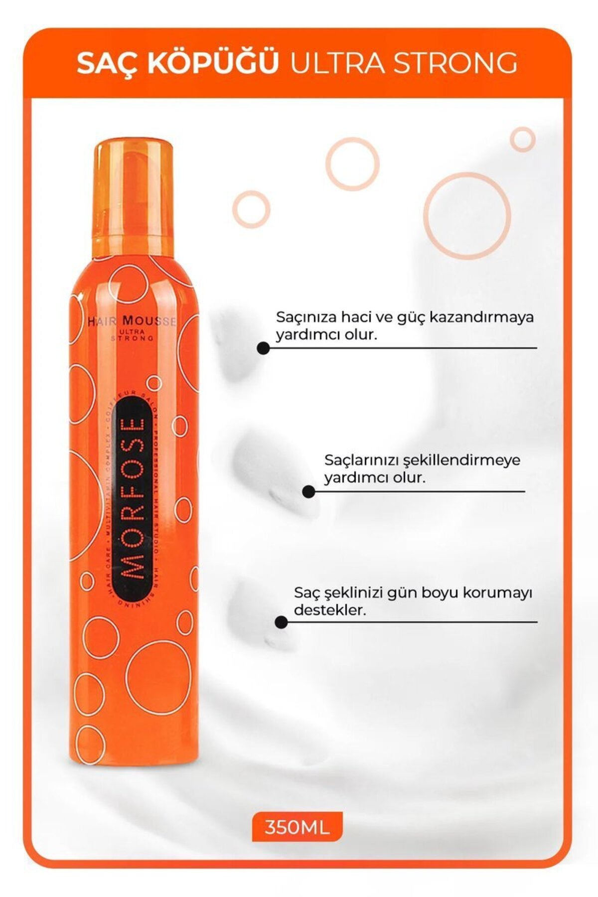 Ultra Strong Saç Köpük 350 ML - Ultra Güçlü Tutuş - mrfs — ALK-RYL-HMR24323-XMLTD — تصویر 2 از 3