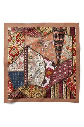 HAWWA Patchwork Desenli Saten Fular