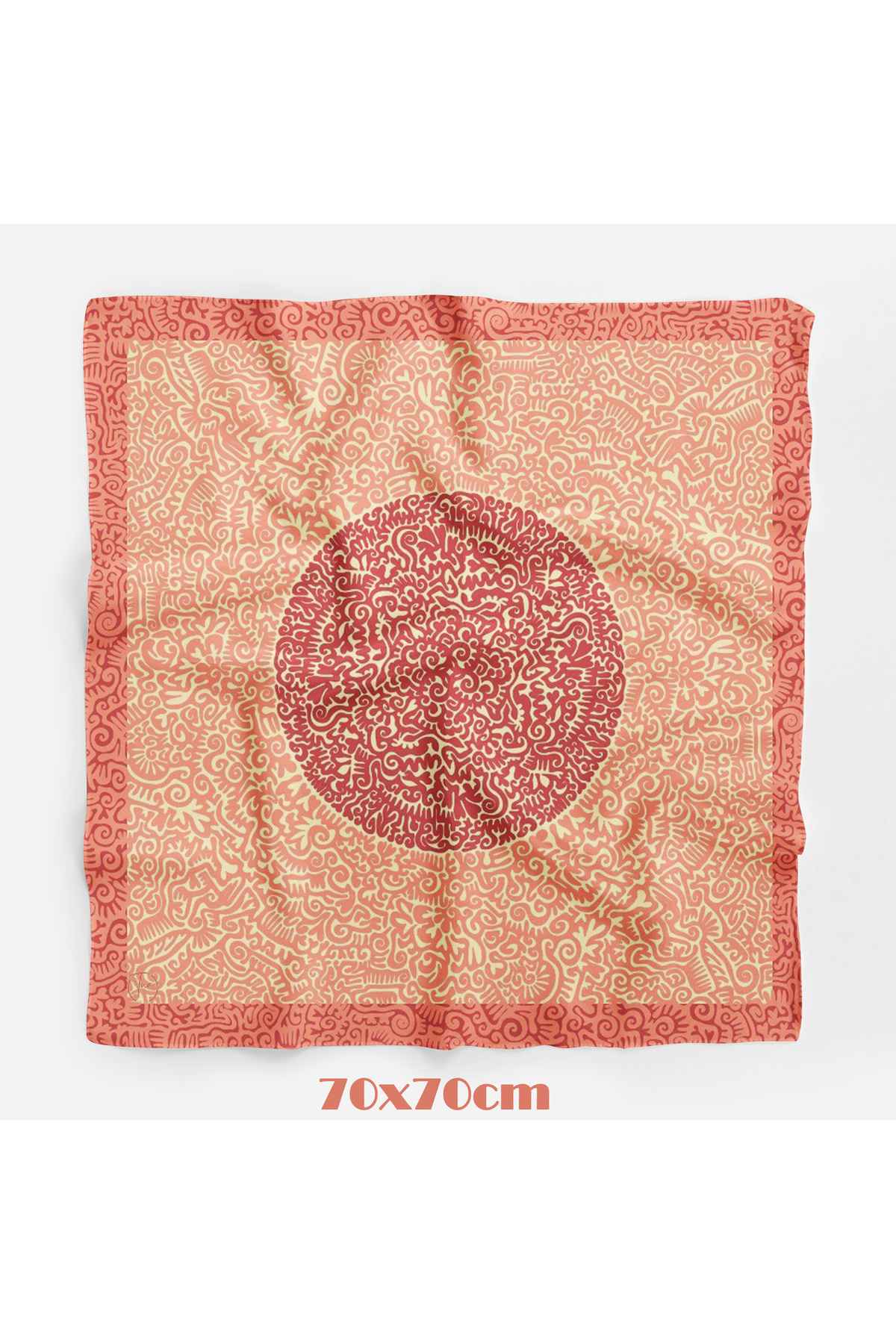 tuaipek Solis Desen 70*70cm Bandana/Fular görsel 3