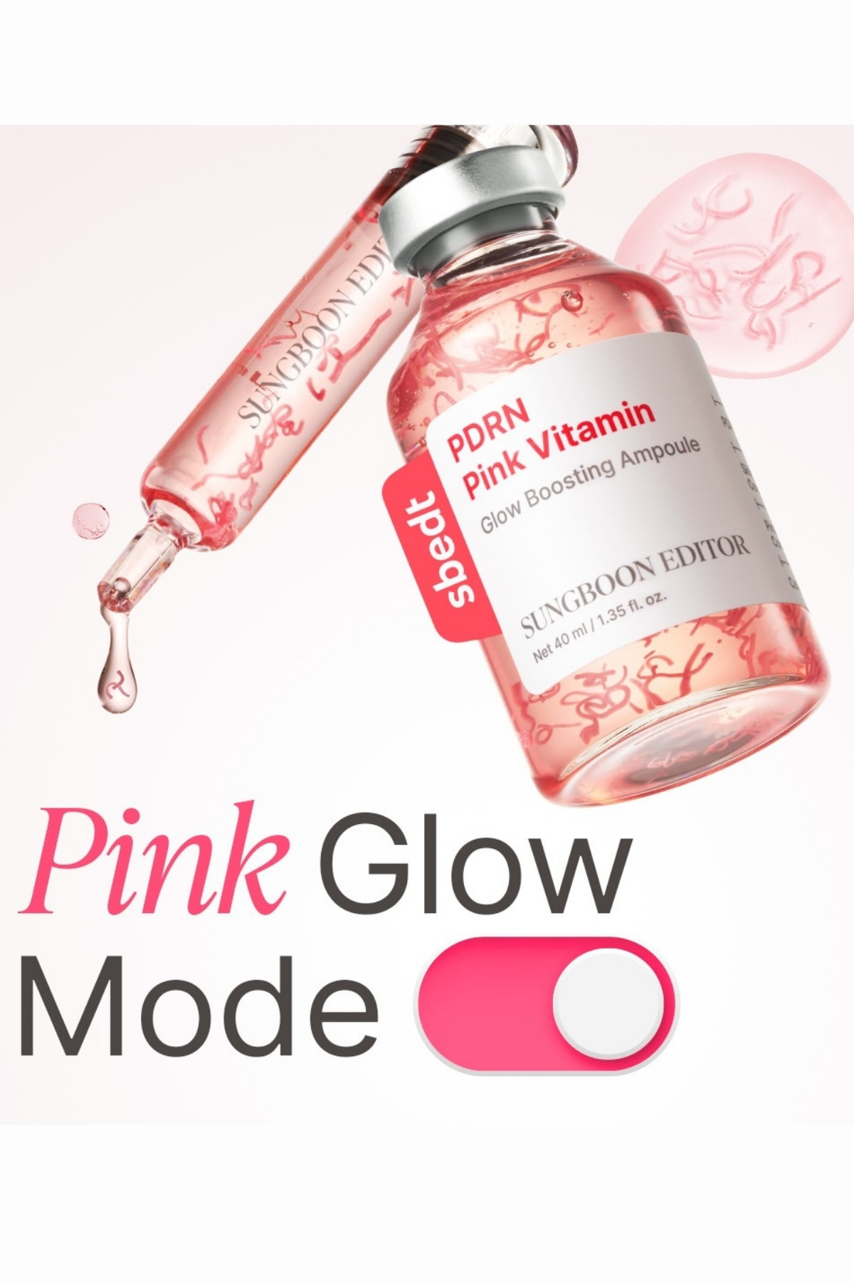 Sungboon PDRN Pink Vitamin Ampoule - Pembe Yenileyici Ampul — 8800344073300 — تصویر 3 از 9