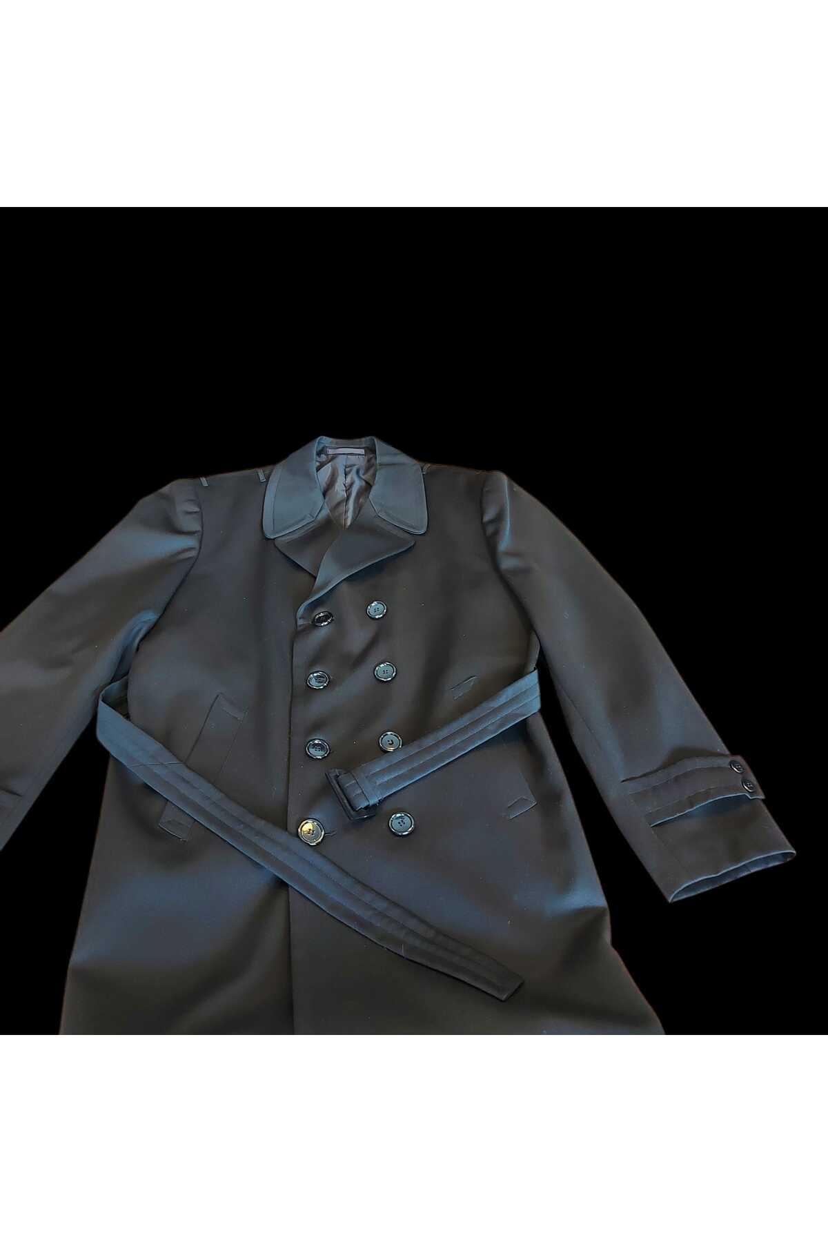 kho military design Siyah Renk Deniz Kuvvetleri Sb. Pardesü Unisex (50-B/M-L Beden) Sıfır Ürün görsel 5