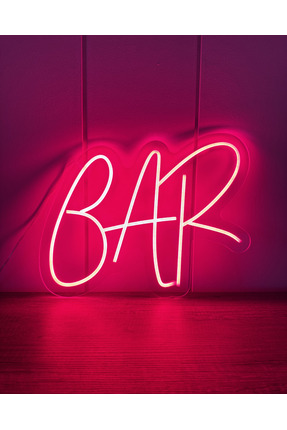 Poznan Lighting Bar Yazılı Neon Tabela LED Işıklı Kafe Bar Pub Duvar Dekoru