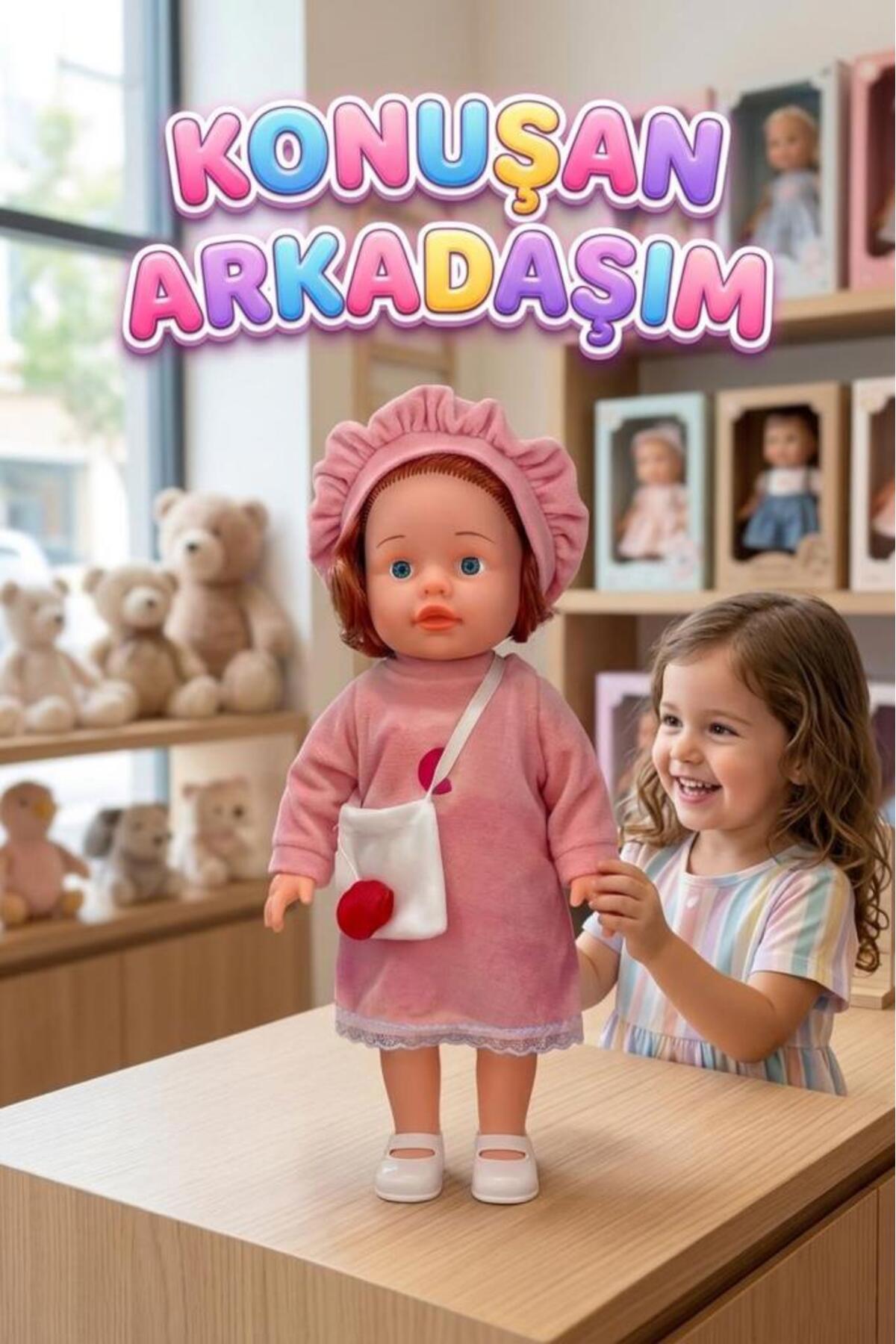 Tıfıl Toys 50cm Türkçe Konuşan Oyuncak Ezgi Bebek Kafası Kolları