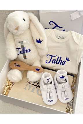 Viela Gift Atelier İsme Özel Bebek Seti ve Yeni Doğan Hediye Kutusu