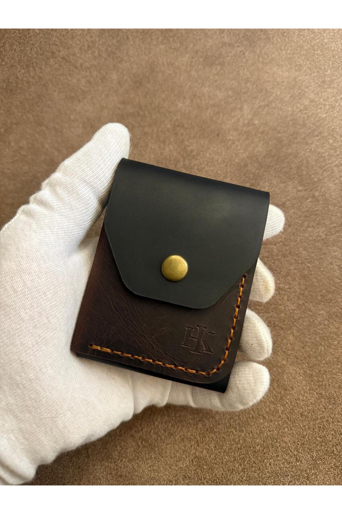 HATKA Leather Craft El Yapımı Hakiki Deri Cüzdan - Pure Fold K2