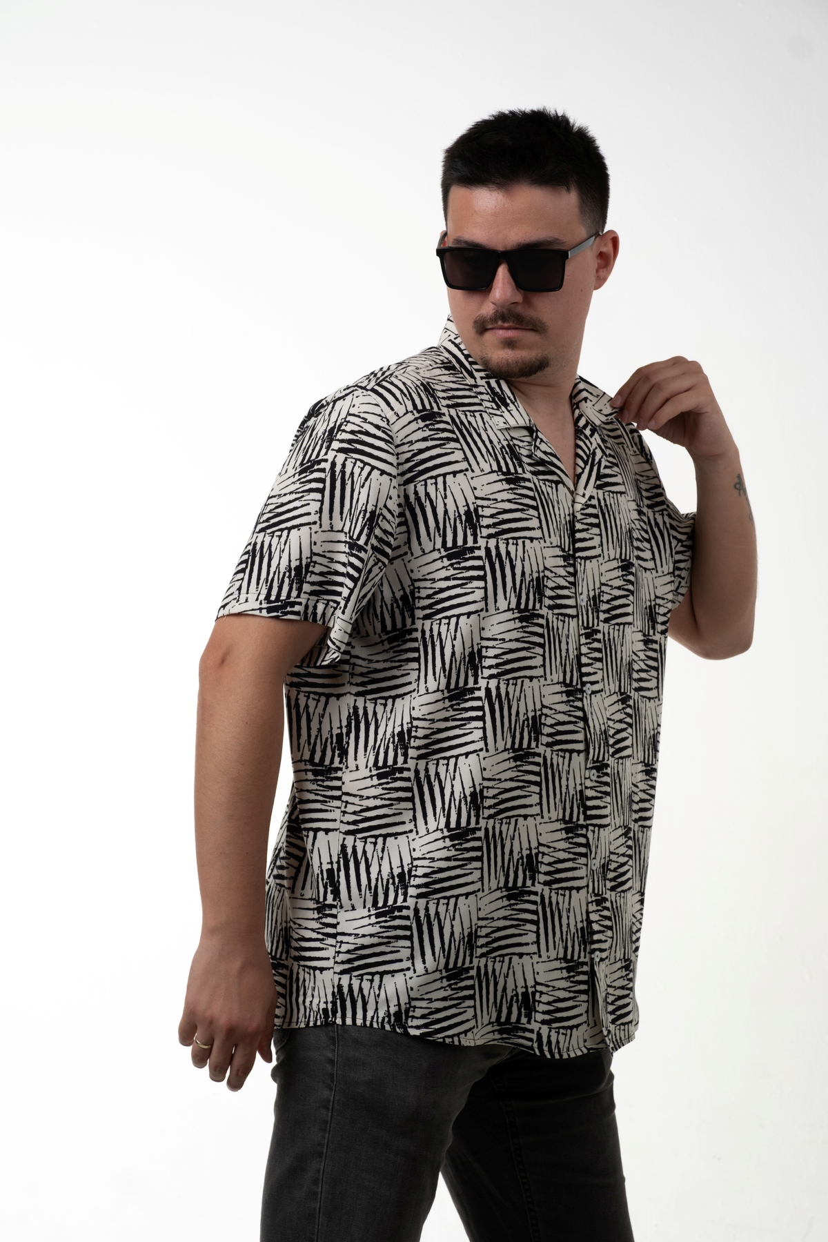 SÖR BÜLEND Erkek Büyük Beden Hawaii Kısa Kollu Yazlık Gömlek görsel 2