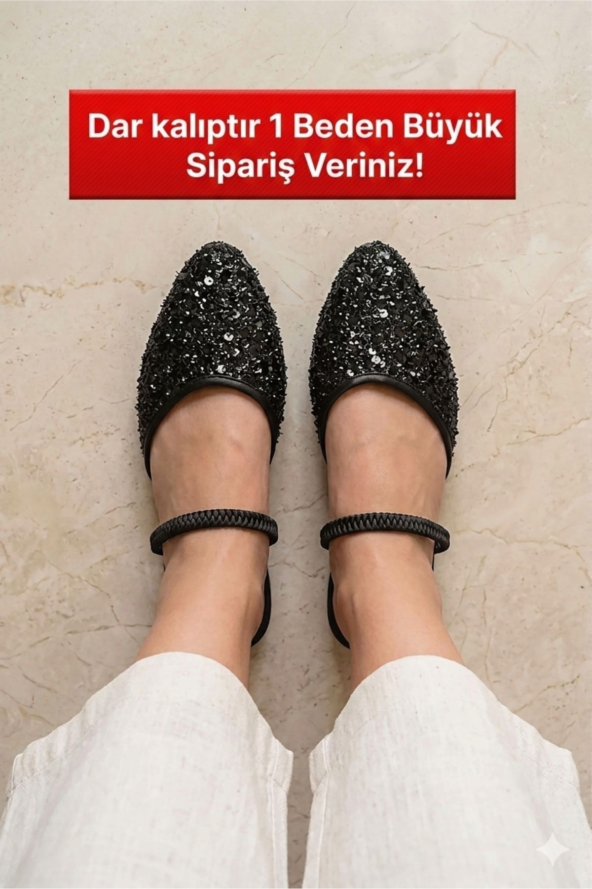 Modafırsat Kadın Günlük Babet İçeri Dışarı Ofis Sandalet Ayakkabı görsel 2
