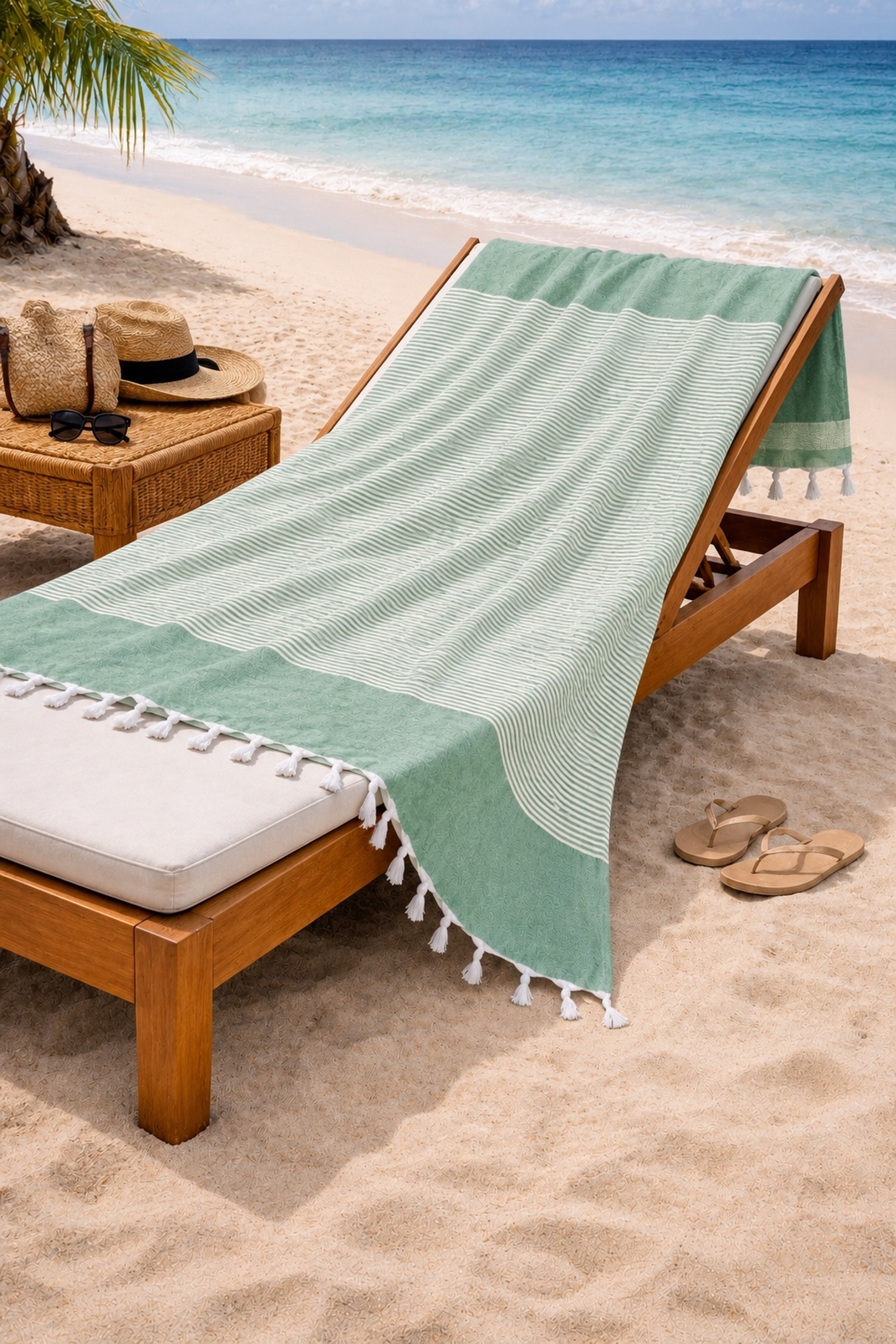 LUNGA VİTA Hürrem 100% pamučni peškir za kupanje 90x170 veliki peškir za plažu