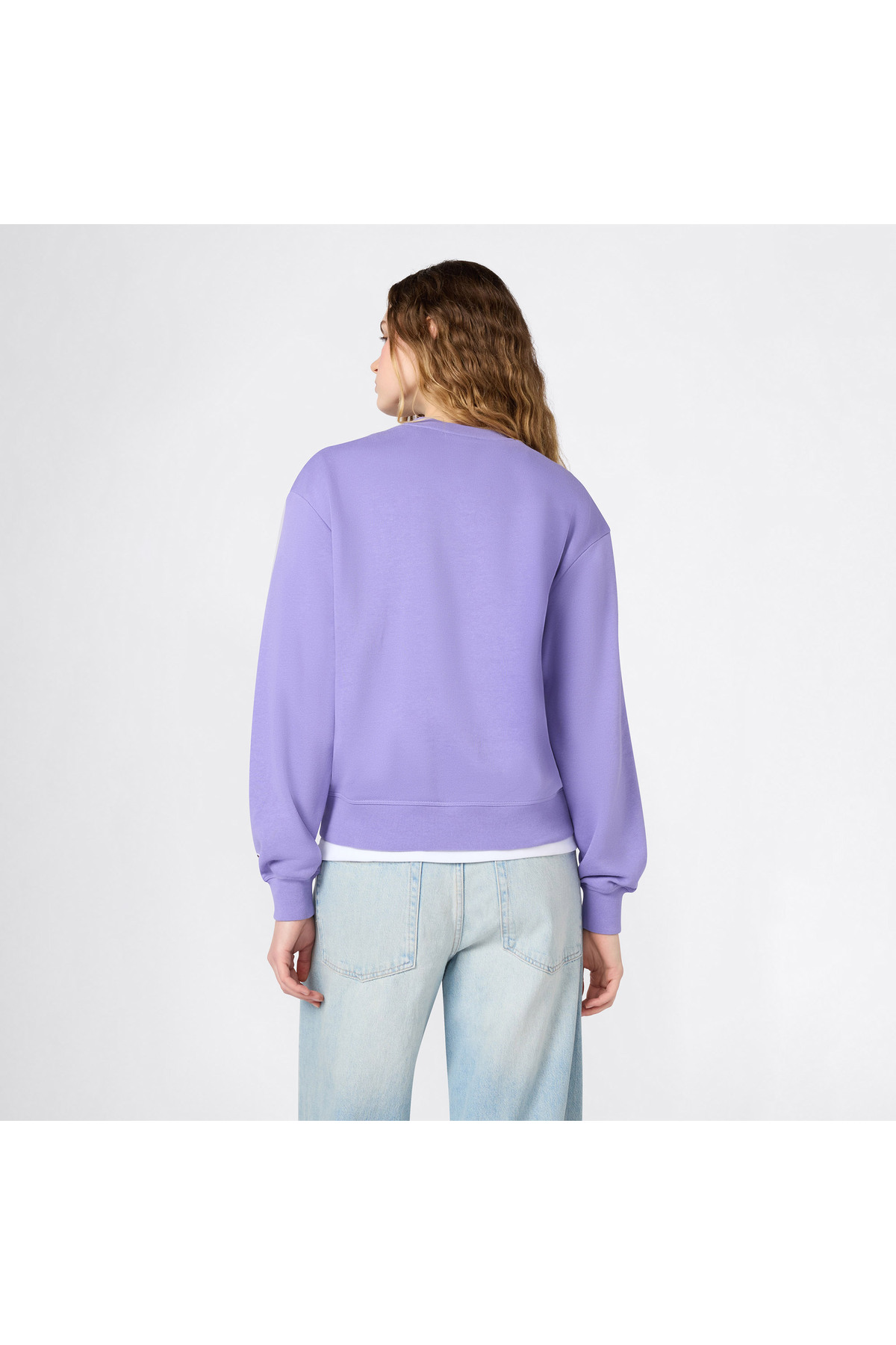Champion Crewneck Regular Fit Kadın Mor Sweatshirt görsel 3