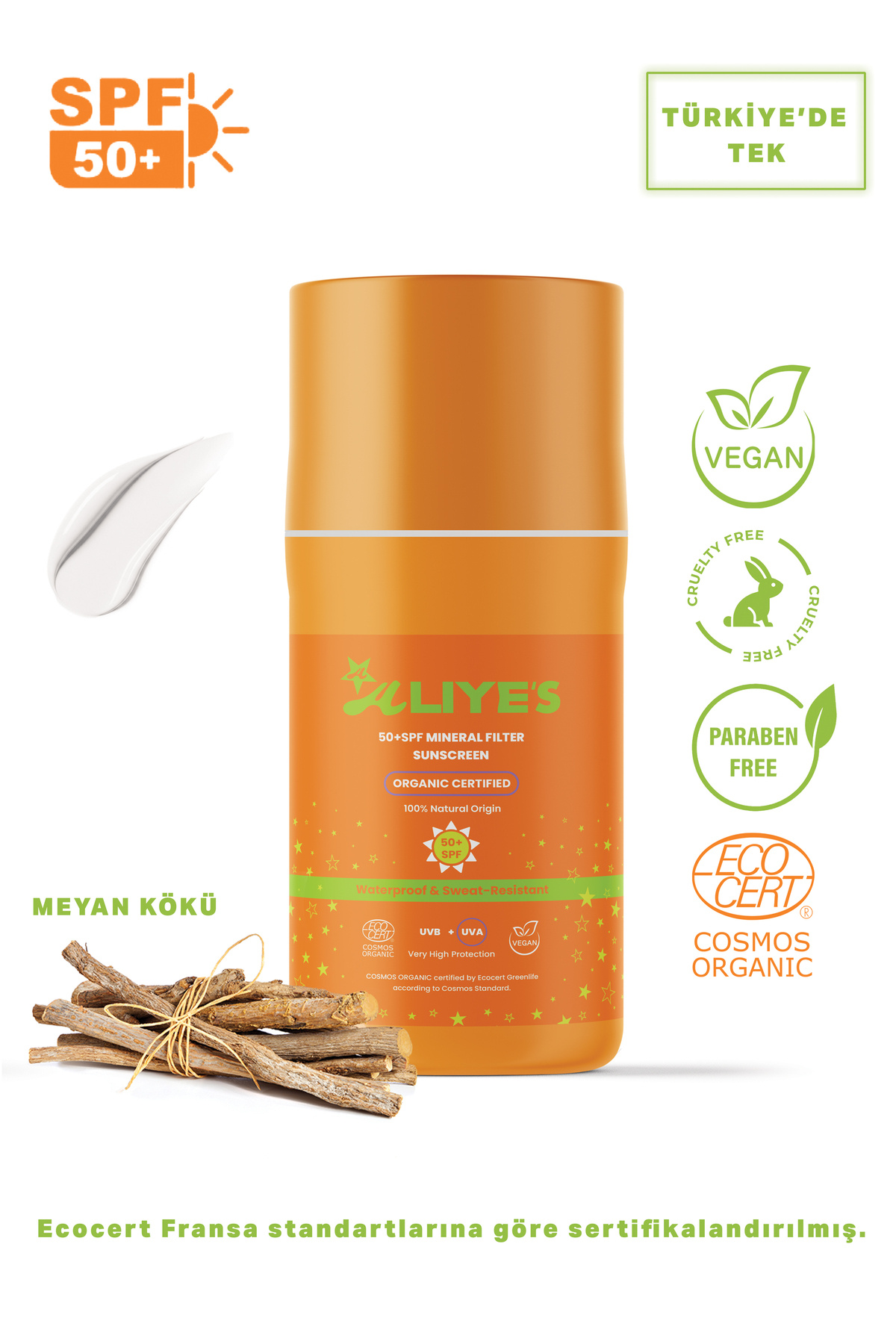 Anne & Çocuk SPF 50+ Mineral Filtreli Organik Güneş Koruma Seti - Ecocert Cosmos Organic — ALIYES Premium 002 — تصویر 4 از 4