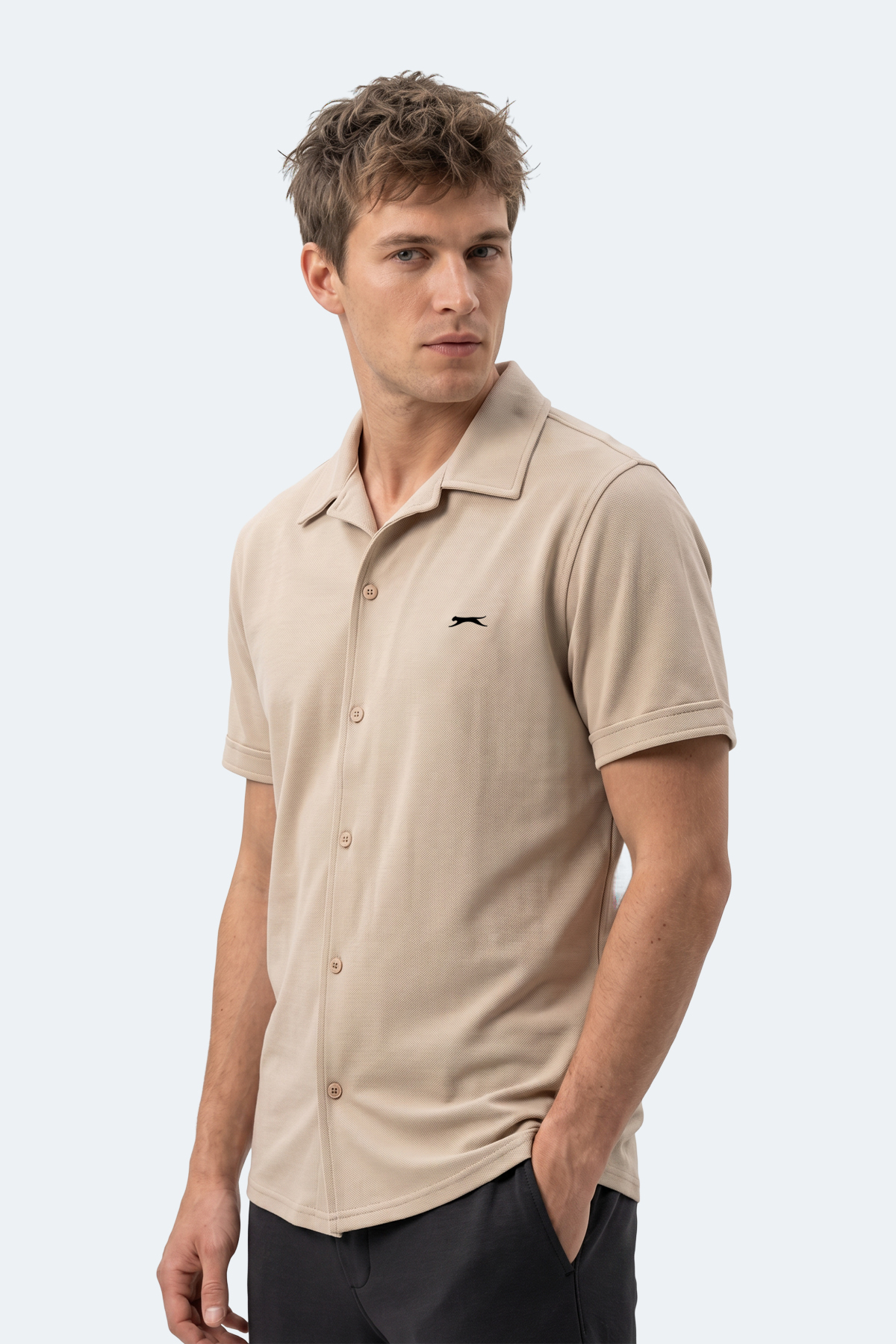 پیراهن بژ مردانه KATELIN اسلازنگر پیراهن Slazenger